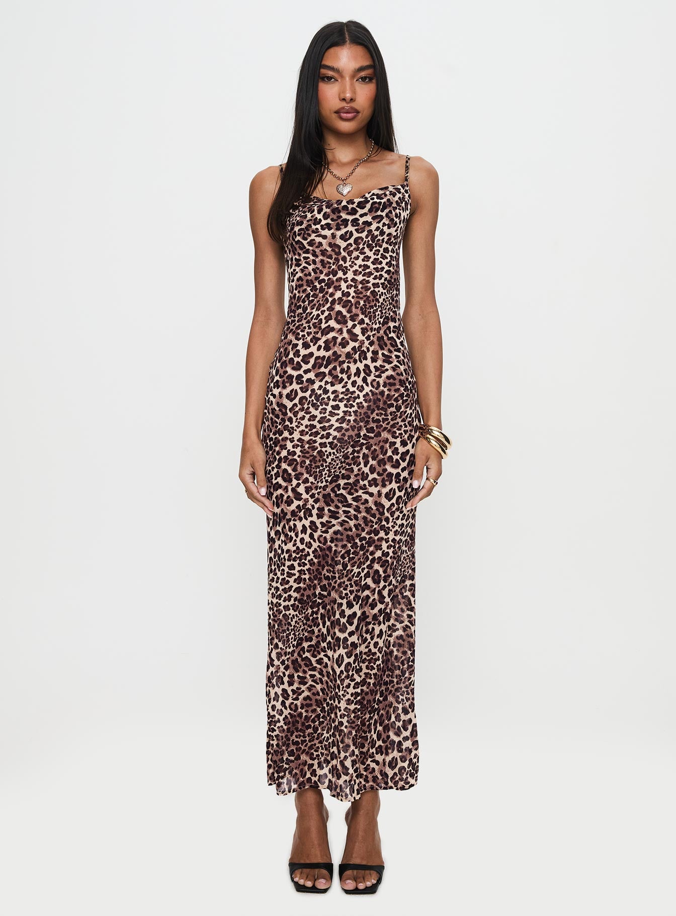 Paolina Maxi Dress Leopard、mySite、solidvoid