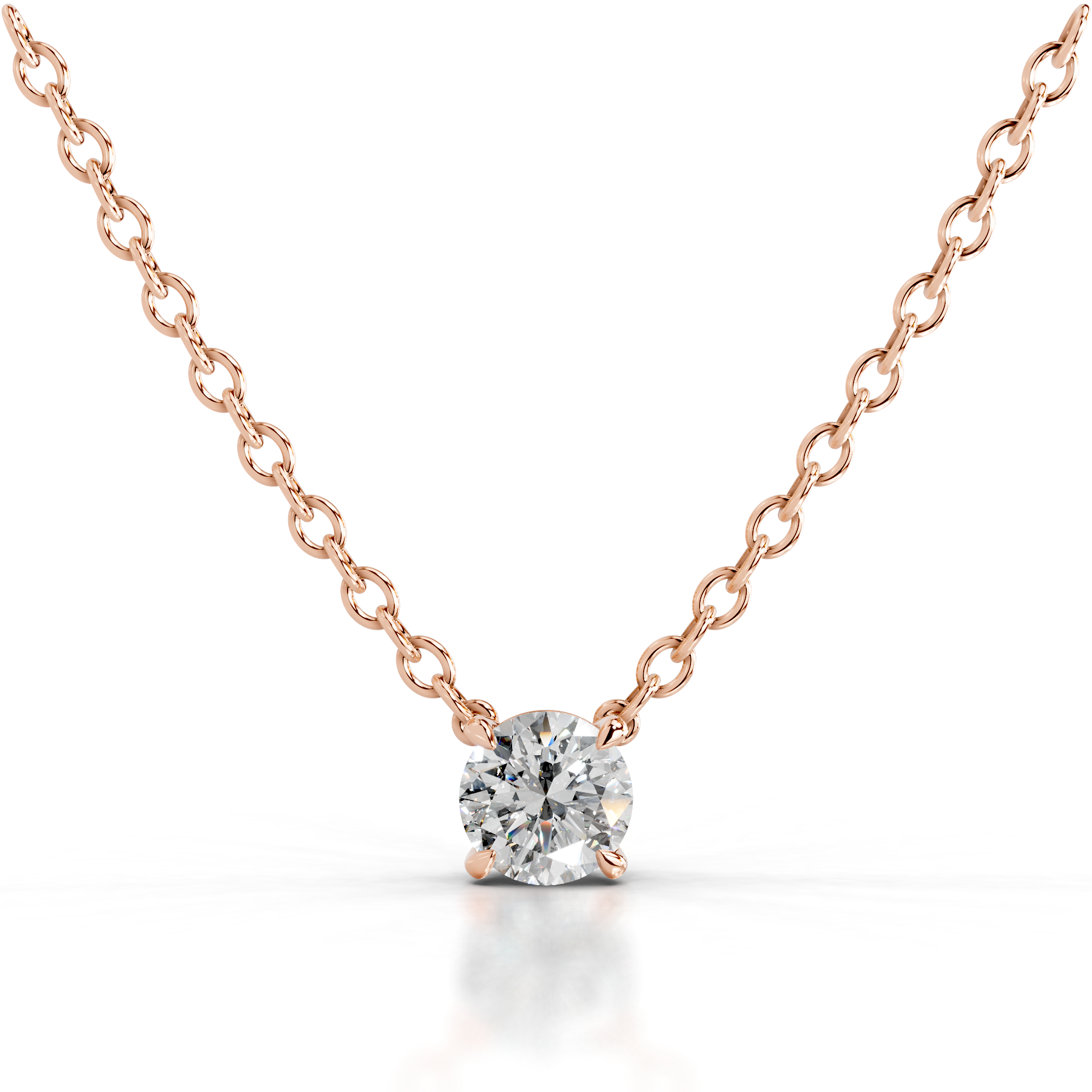 Mary Diamond Pendant (2 Carat) -14K Rose Gold、mySite、hinf8tx79