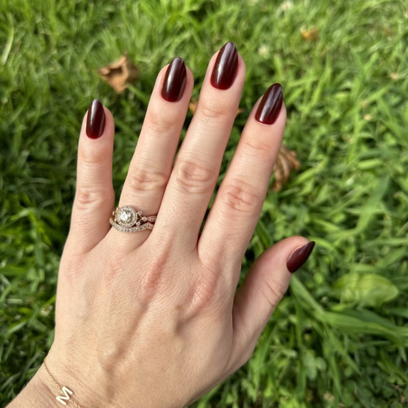 Obsessed - Press-On | Medium | Almond、mySite、solidvoid