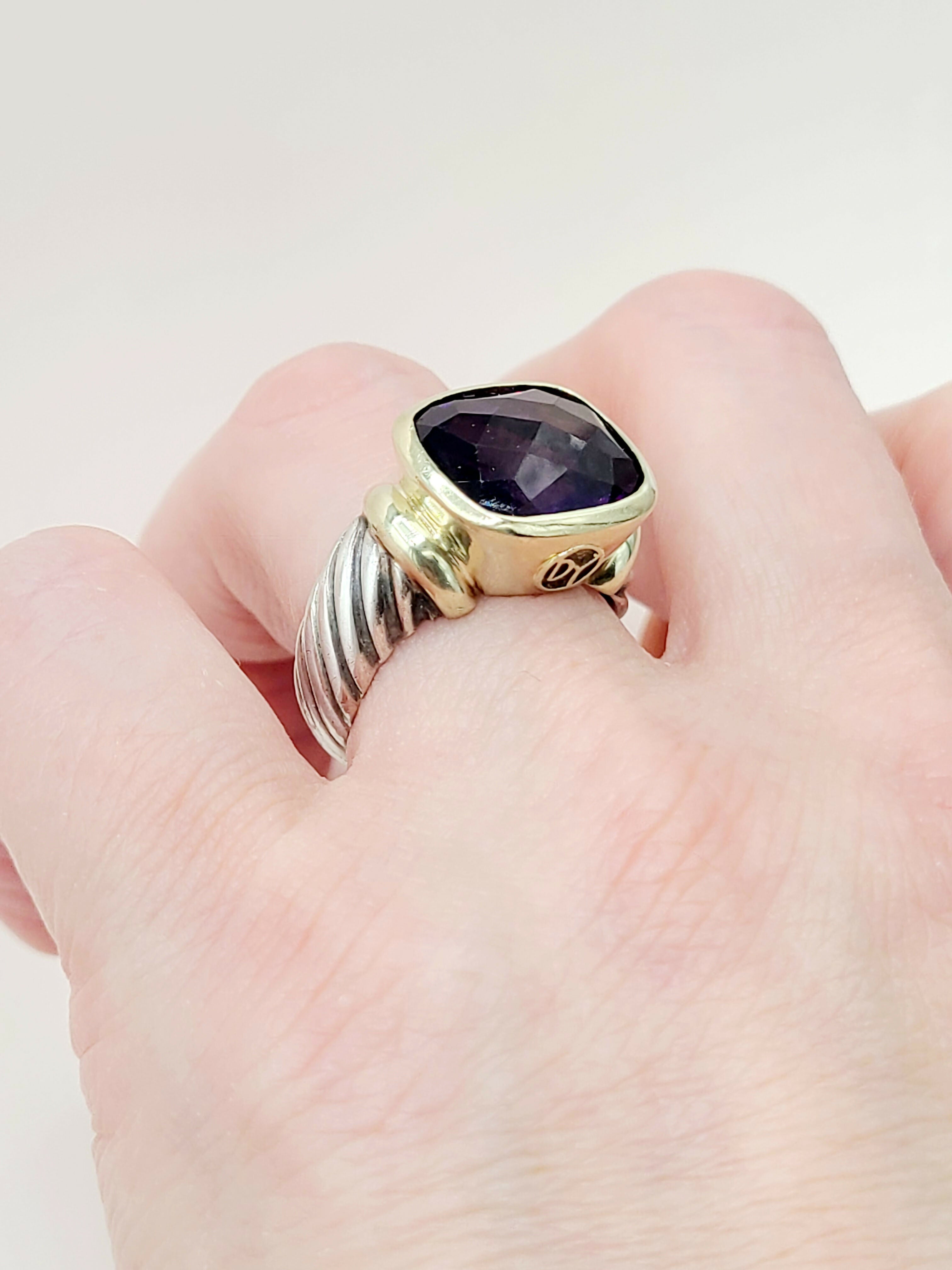 David Yurman Large Noblesse Ring Amethyst & Gold、mySite、hinf8tx79