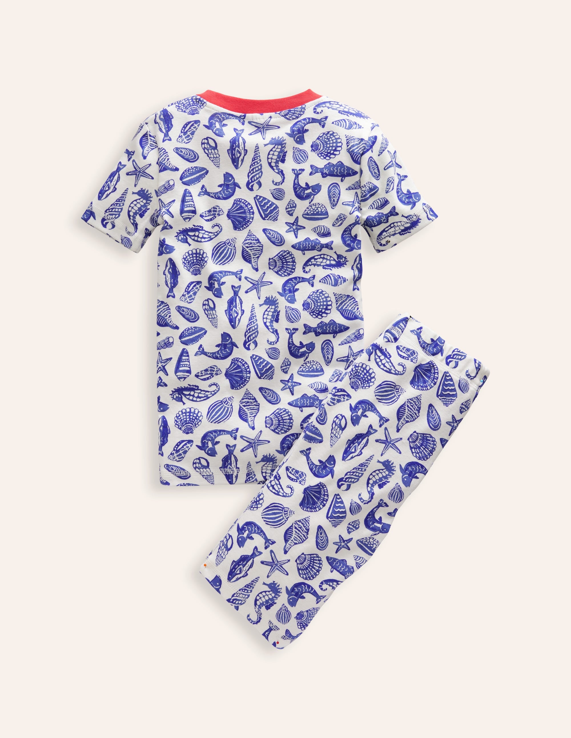  Snug Short John Pyjamas-Sapphire Blue Seashore、mySite、ashleygrahame