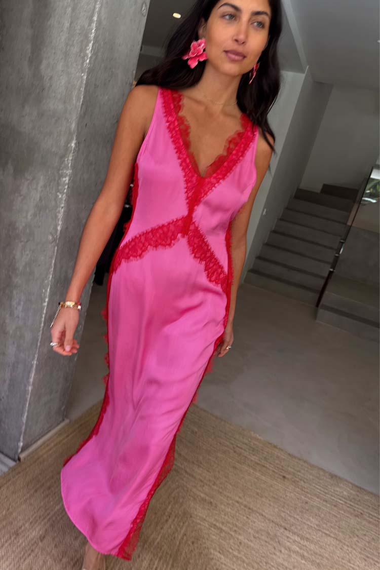 Pink and Red Clio Dress、mySite、solidvoid