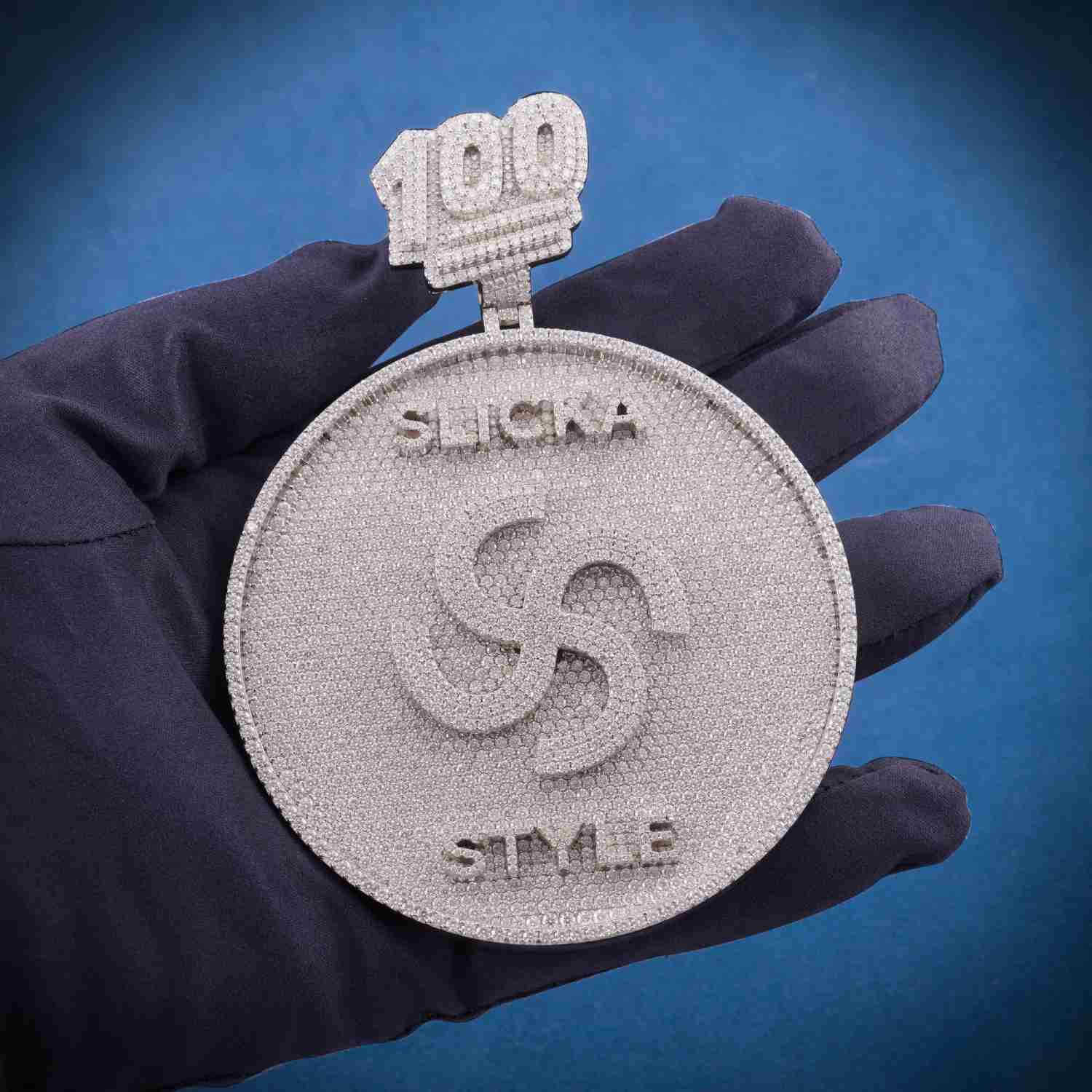 SLICKA STYLE Custom Moissanite Pendant 14k Gold、mySite、hinf8tx79