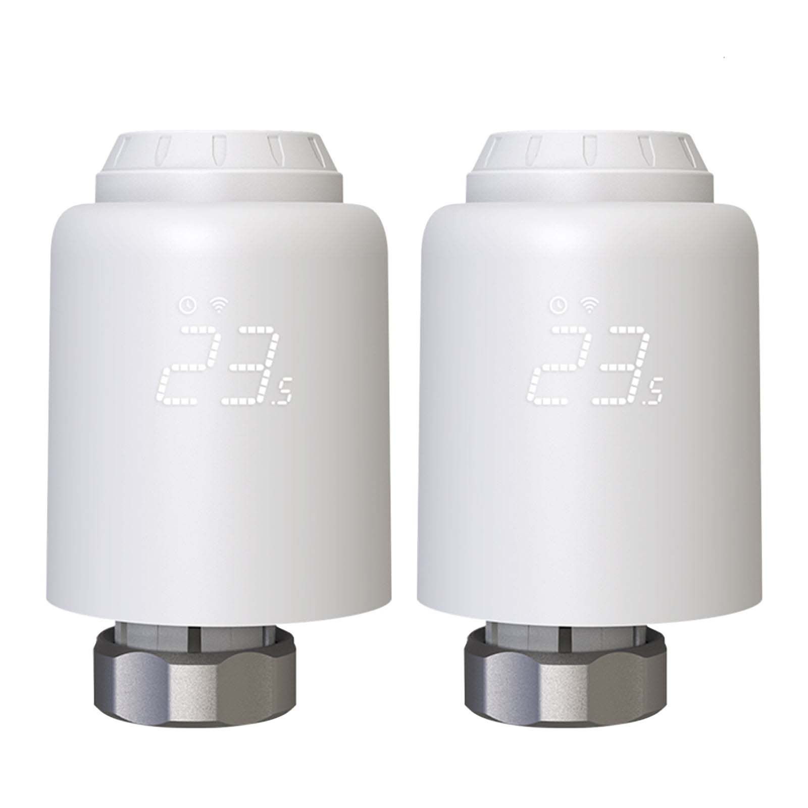 WiFi Smart Thermostatic Radiator Valve Anti-scale Mode Rotatable Screen Digital Heating TRV、mySite、fannypackpong