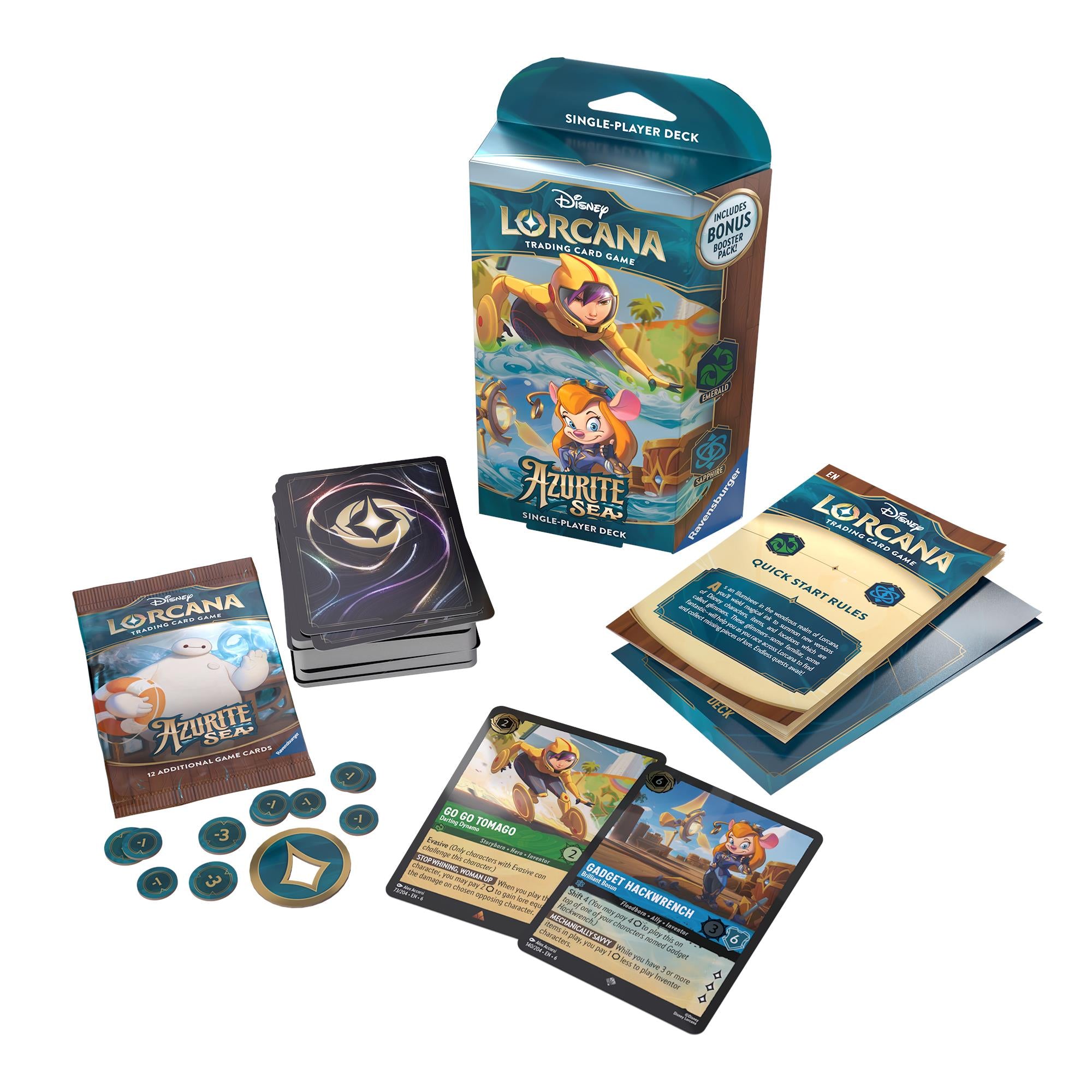 Disney Lorcana Trading Card Game - Azurite Sea Single-Player Deck、mySite、camillekostekn