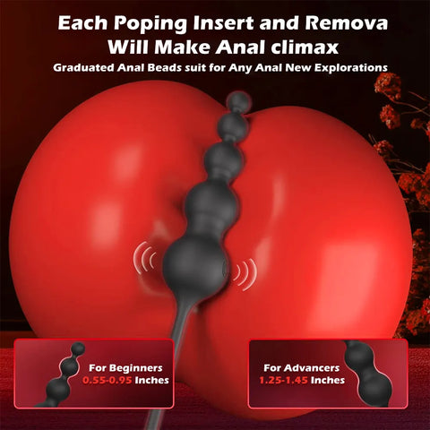 Remote Vibrating Cock Ring with Plug