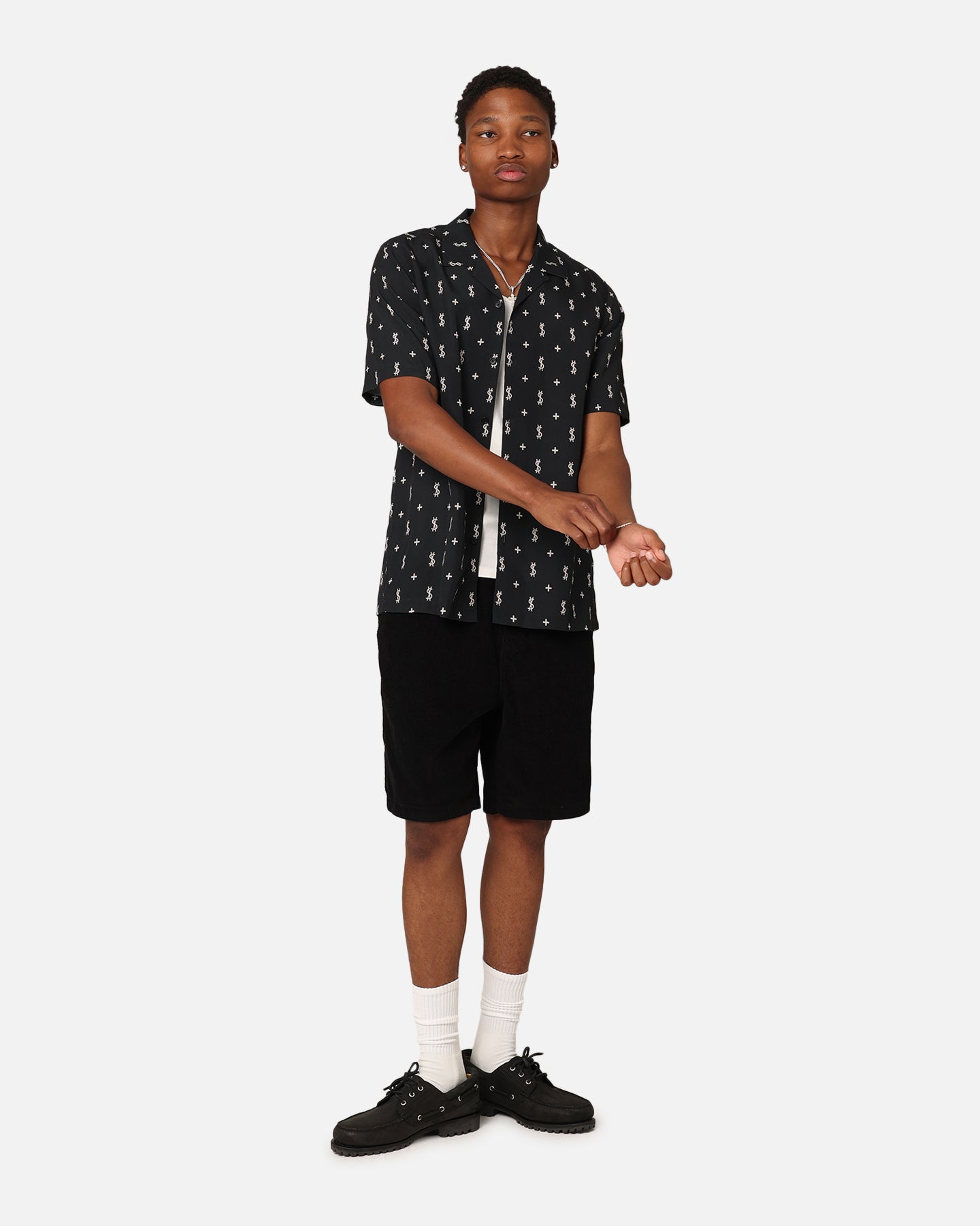 Ksubi Allstar Resort Short Sleeve Shirt Black、mySite、zt4zffjzw