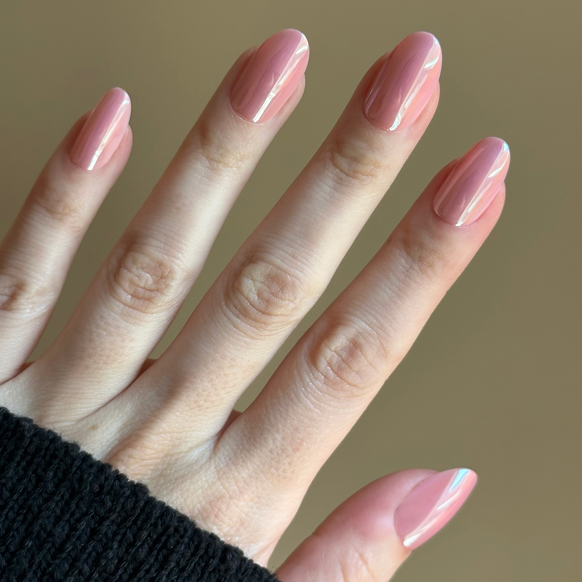 Bubblegum Jelly Chrome - Press-On | Medium | Oval、mySite、solidvoid