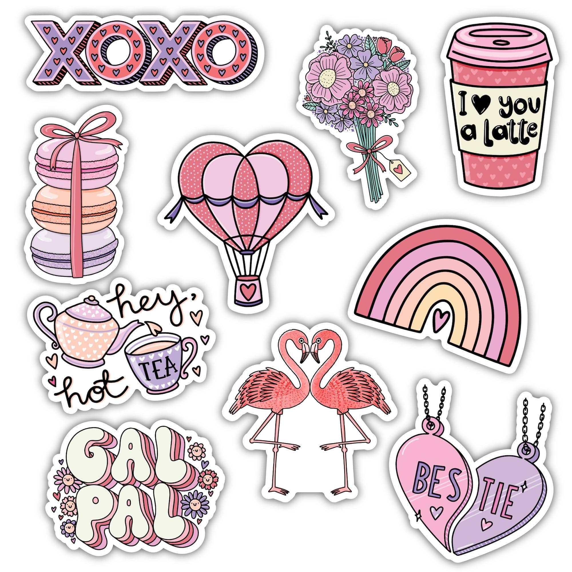  Valentine's Day Stickers 10 Pack、mySite、elrpsem3k