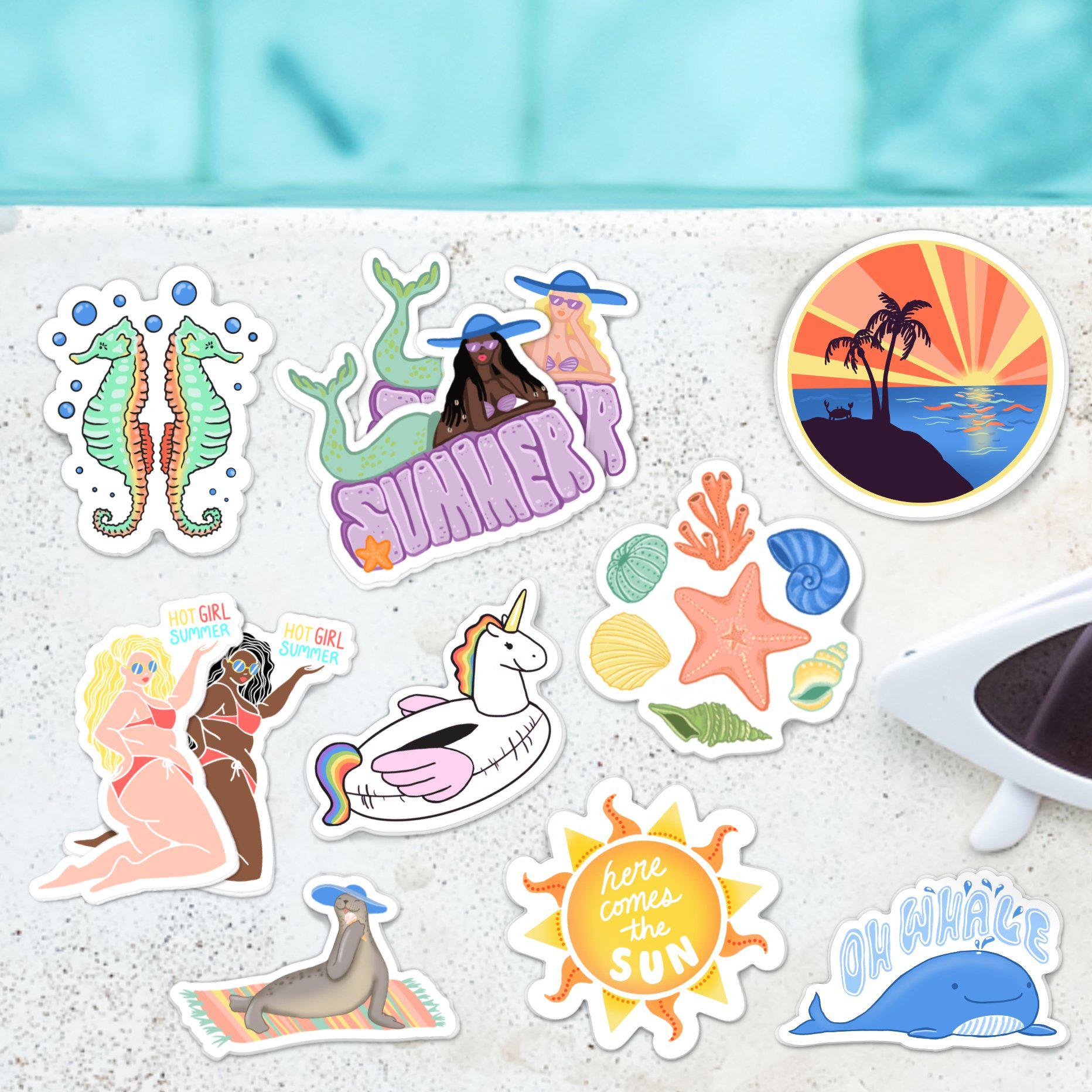  Summer Vibes Sticker 11 Pack、mySite、elrpsem3k