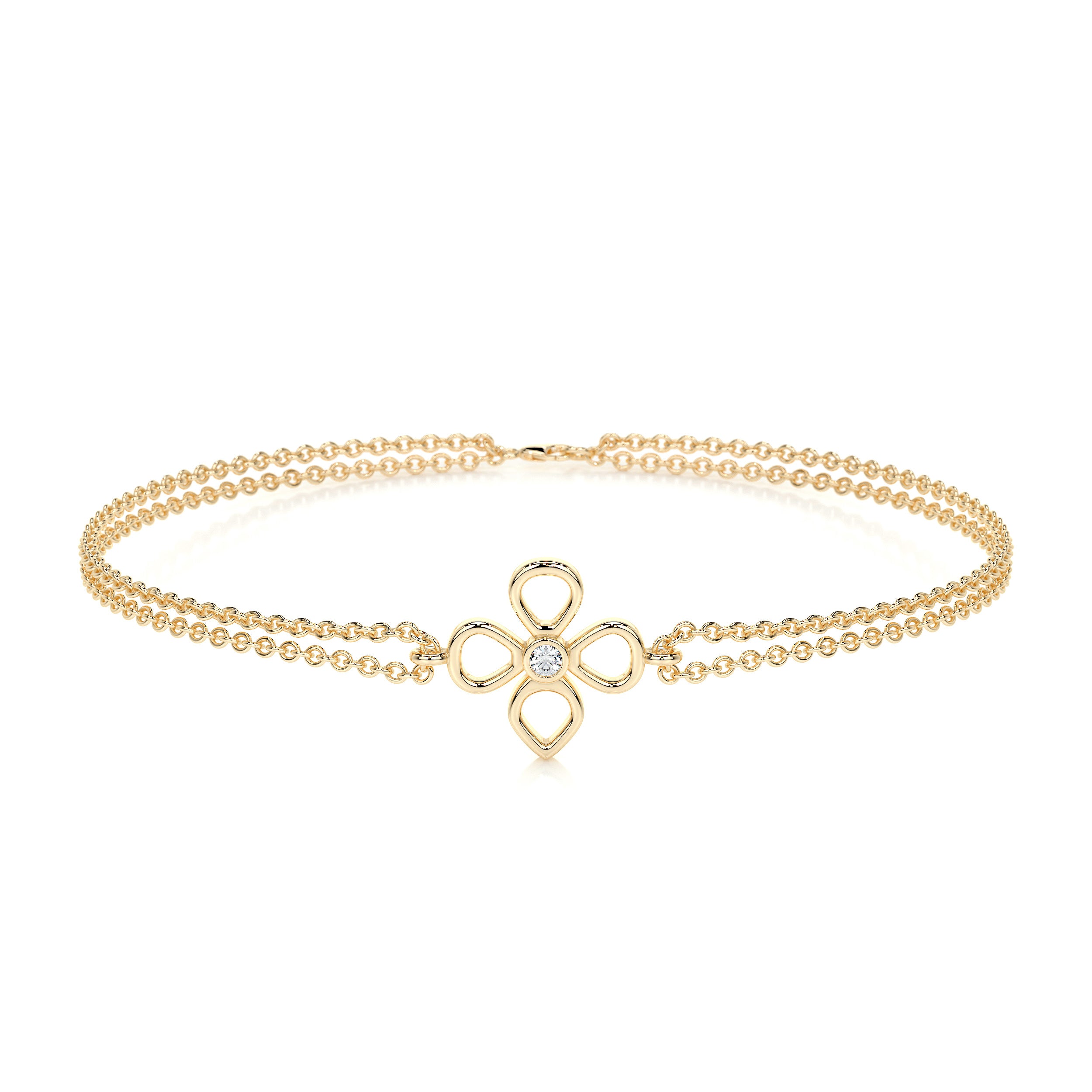 Dolores Diamonds Bracelet (0.02 Carat) -18K Yellow Gold、mySite、hinf8tx79