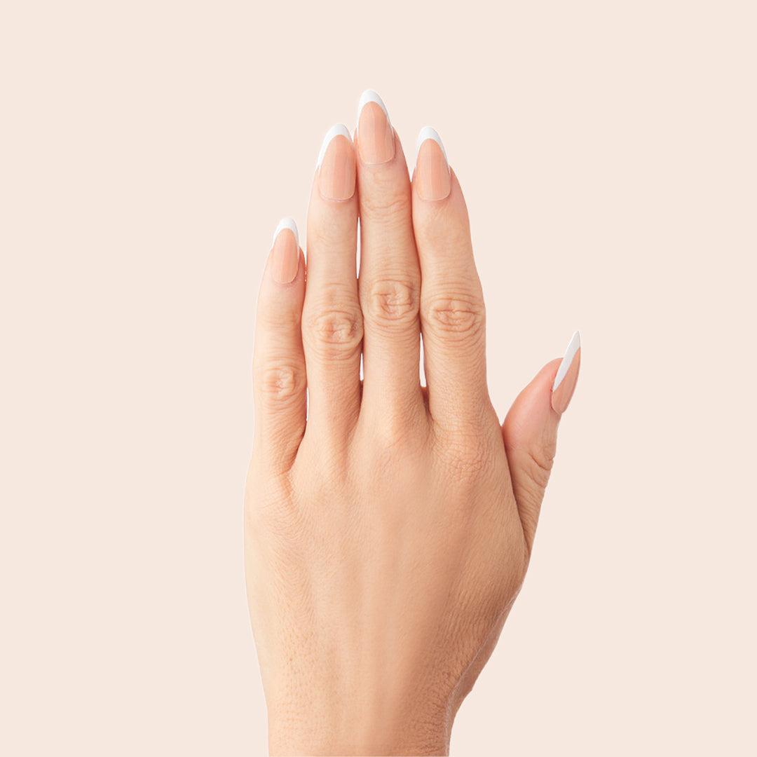 Classic French - Press-On | Medium | Almond、mySite、solidvoid