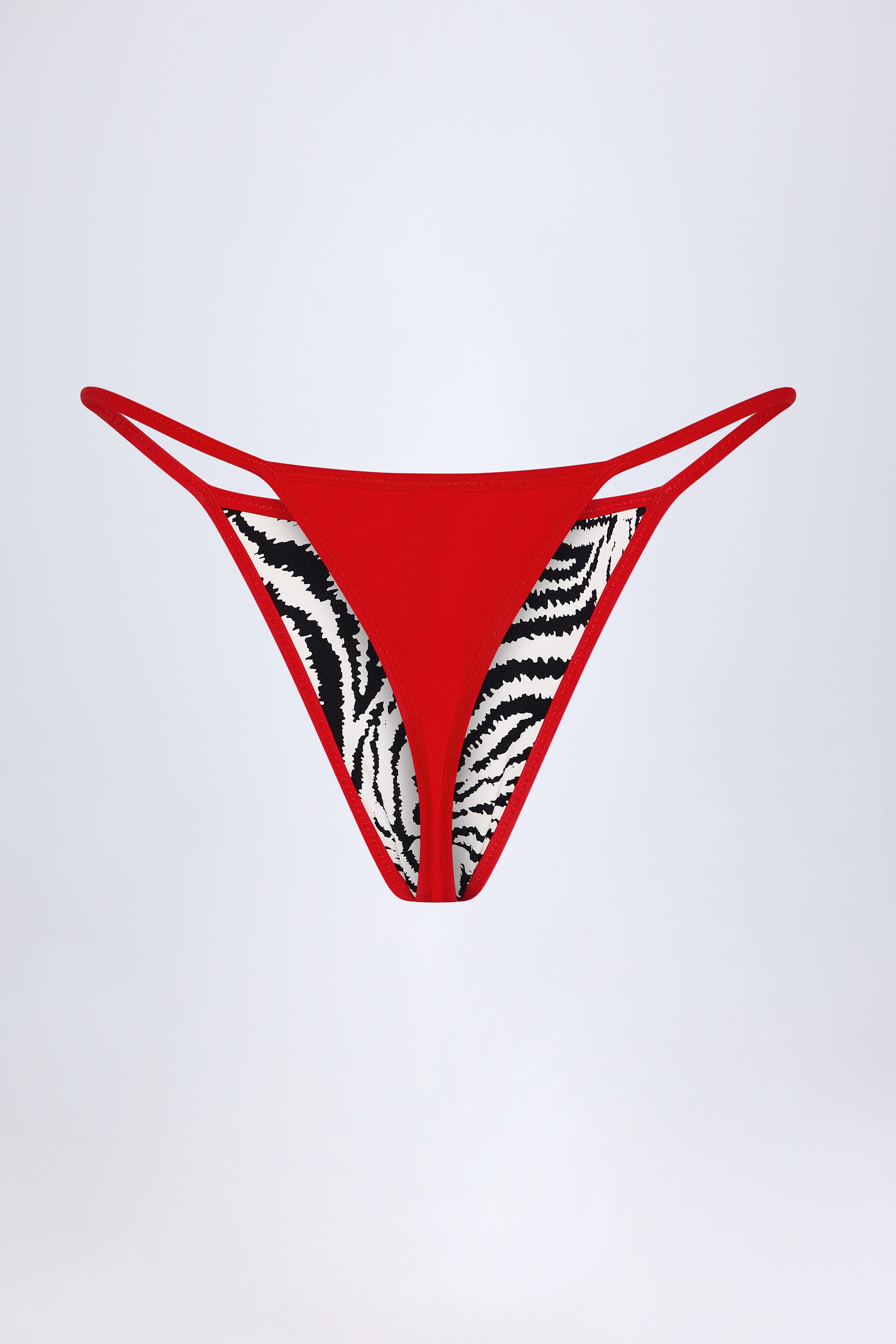  Reversible Thong Bikini Bottoms in Zebra Print、mySite、sugarbowlscore
