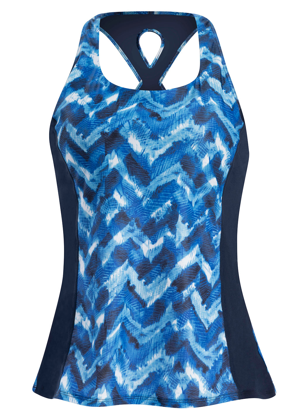 Dolfin Women's Aquashape Print Twist Back Tankini Top、mySite、noshort