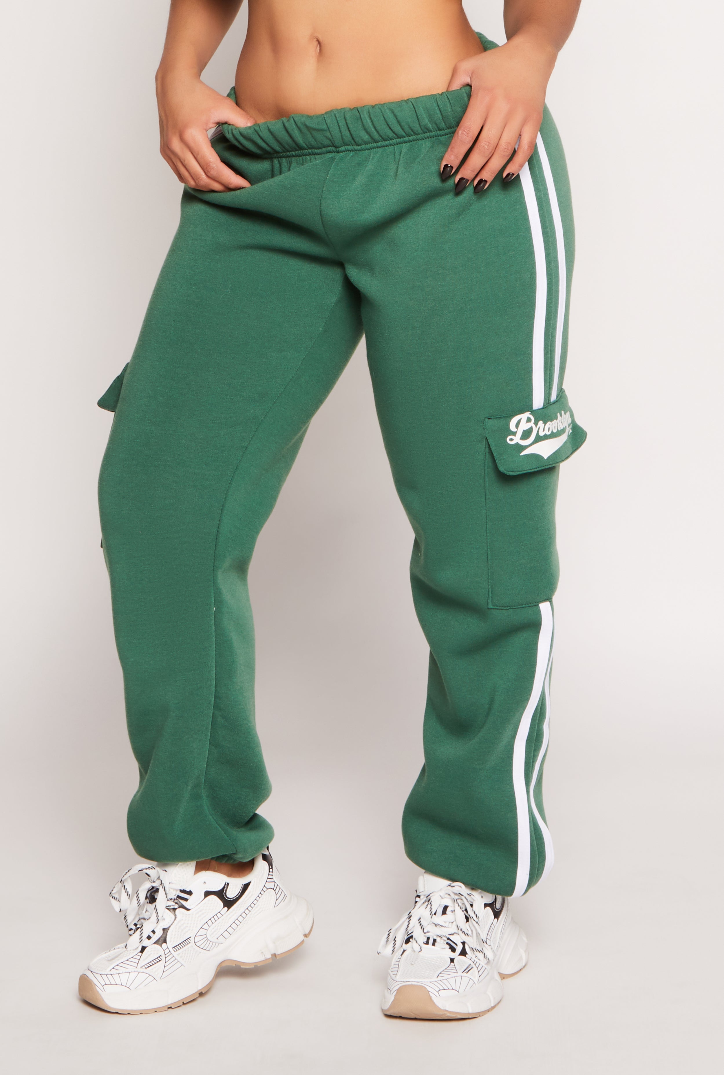 Brooklyn Varsity Stripe Cargo Sweatpants、mySite、camillekostekn