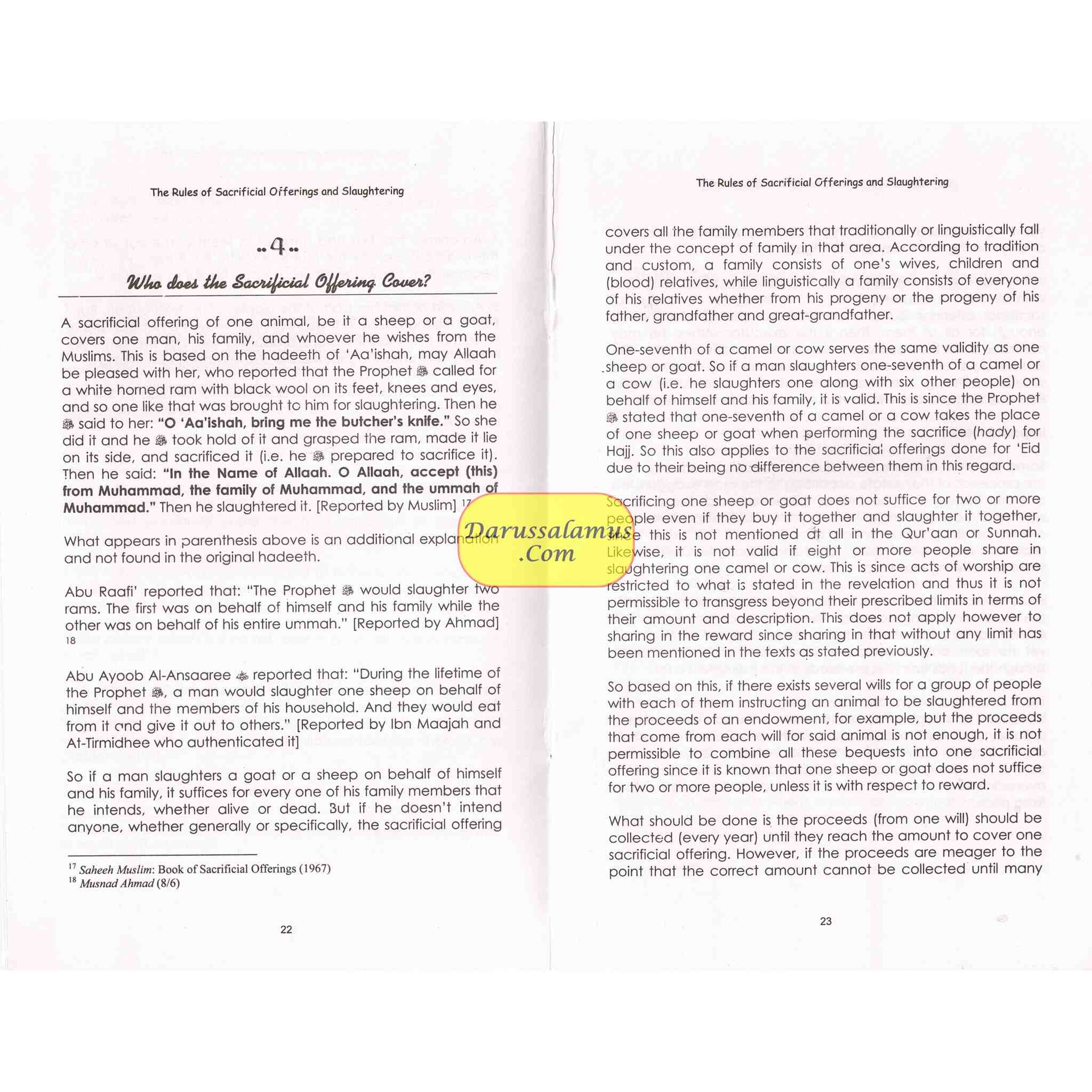 The Rules of Sacrificial Offerings and Slaughtering By Imaam Muhammad Bin Saalih Al-Uthaimeen、mySite、topwebapps