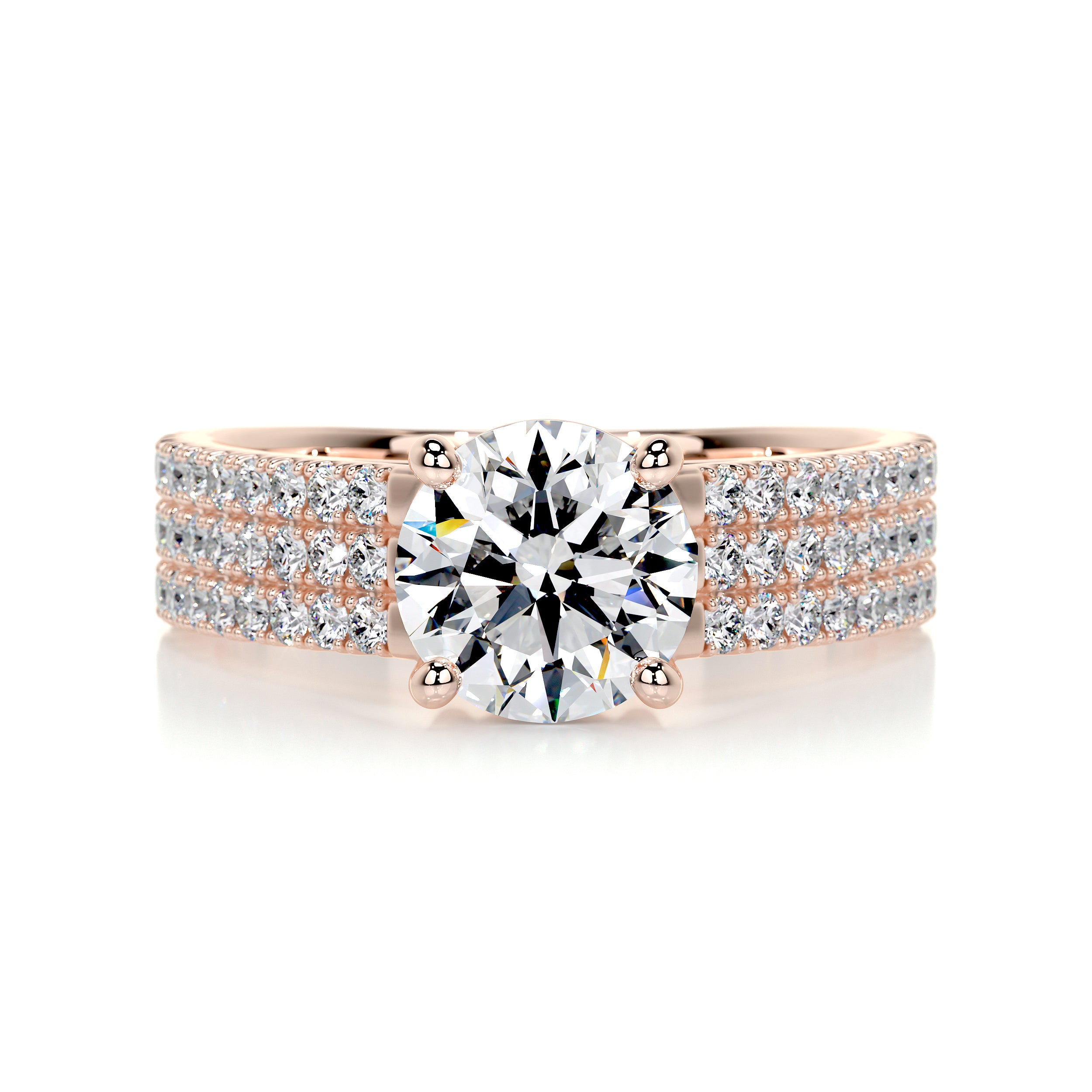 Jillian Diamond Engagement Ring -14K Rose Gold、mySite、hinf8tx79