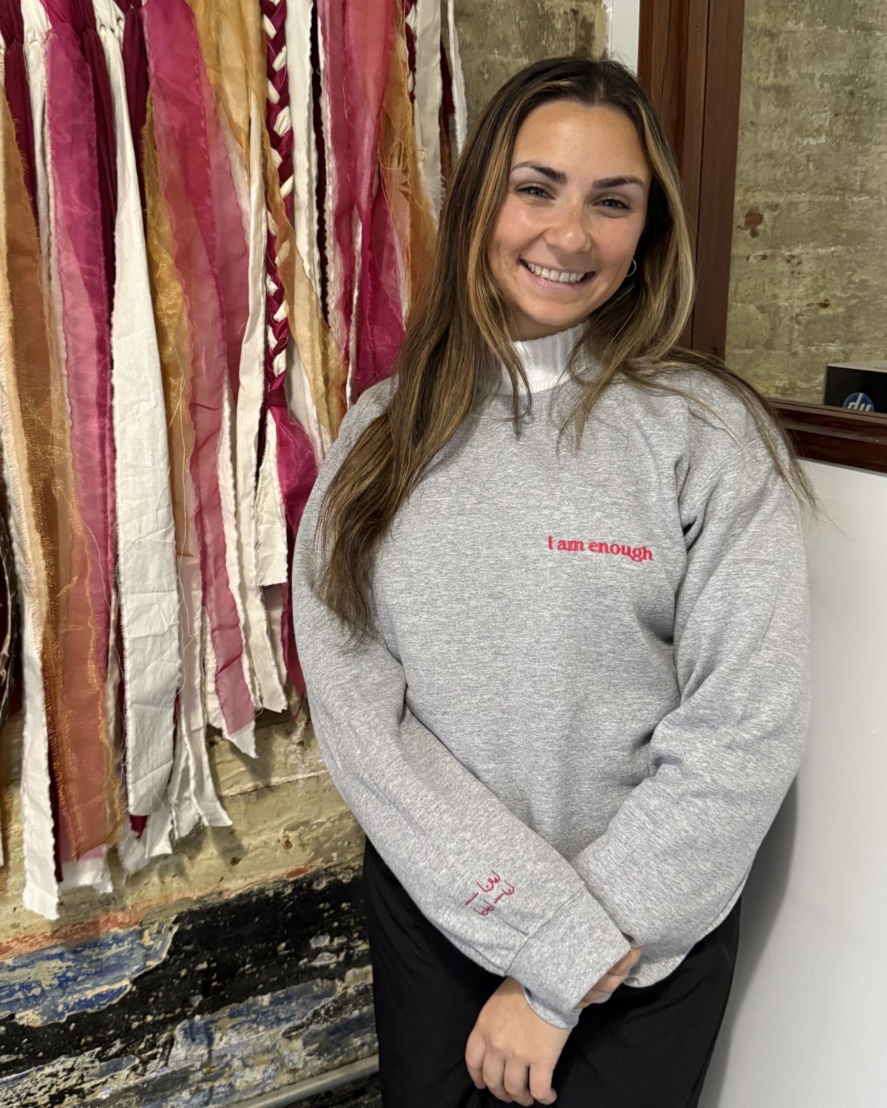 I Am Enough Unisex Crewneck、mySite、bengalsvssteelers