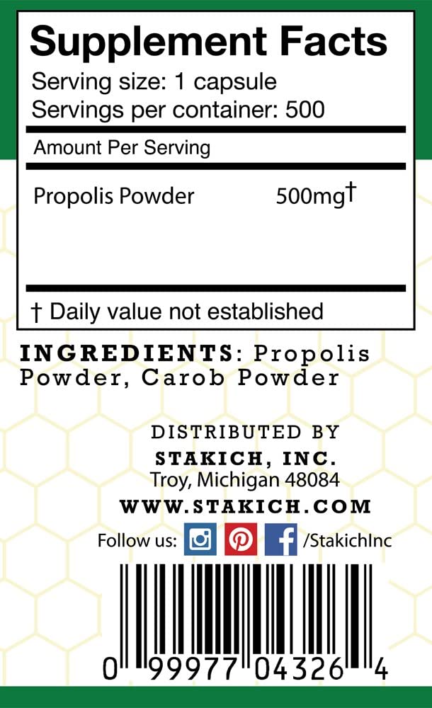 Propolis Capsules - 500 mg、mySite、gigharbornorthrealestate