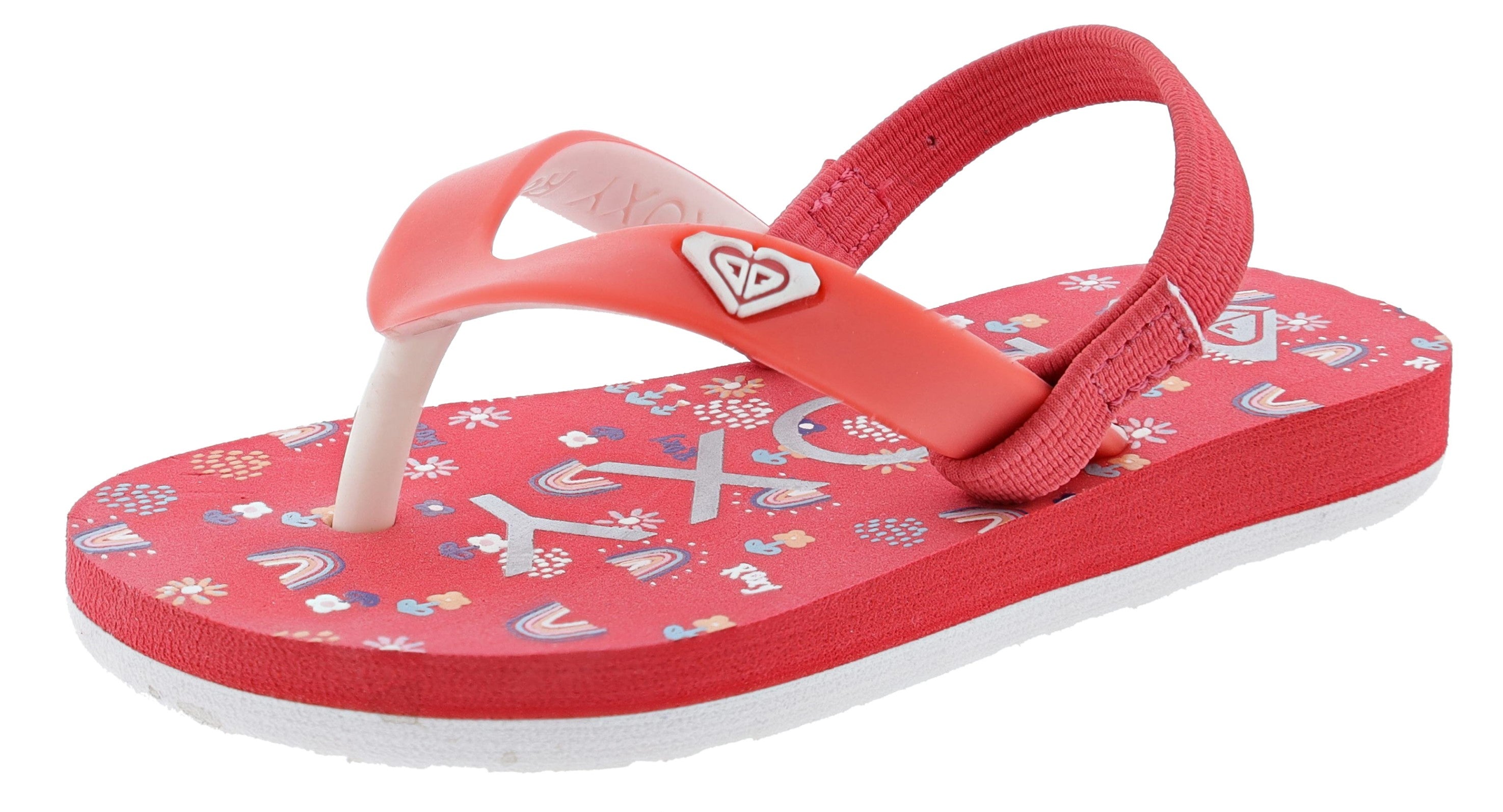 Roxy Toddler's Tahiti Elasticized Strap Flip Flops、mySite、dreamappss