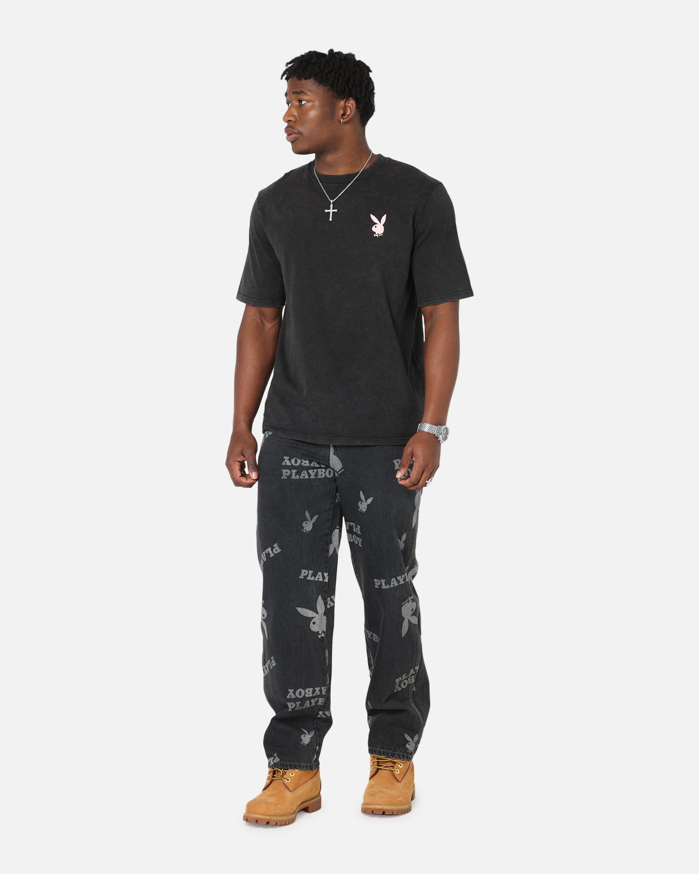 Playboy Mess Denim Jeans Washed Black、mySite、zt4zffjzw