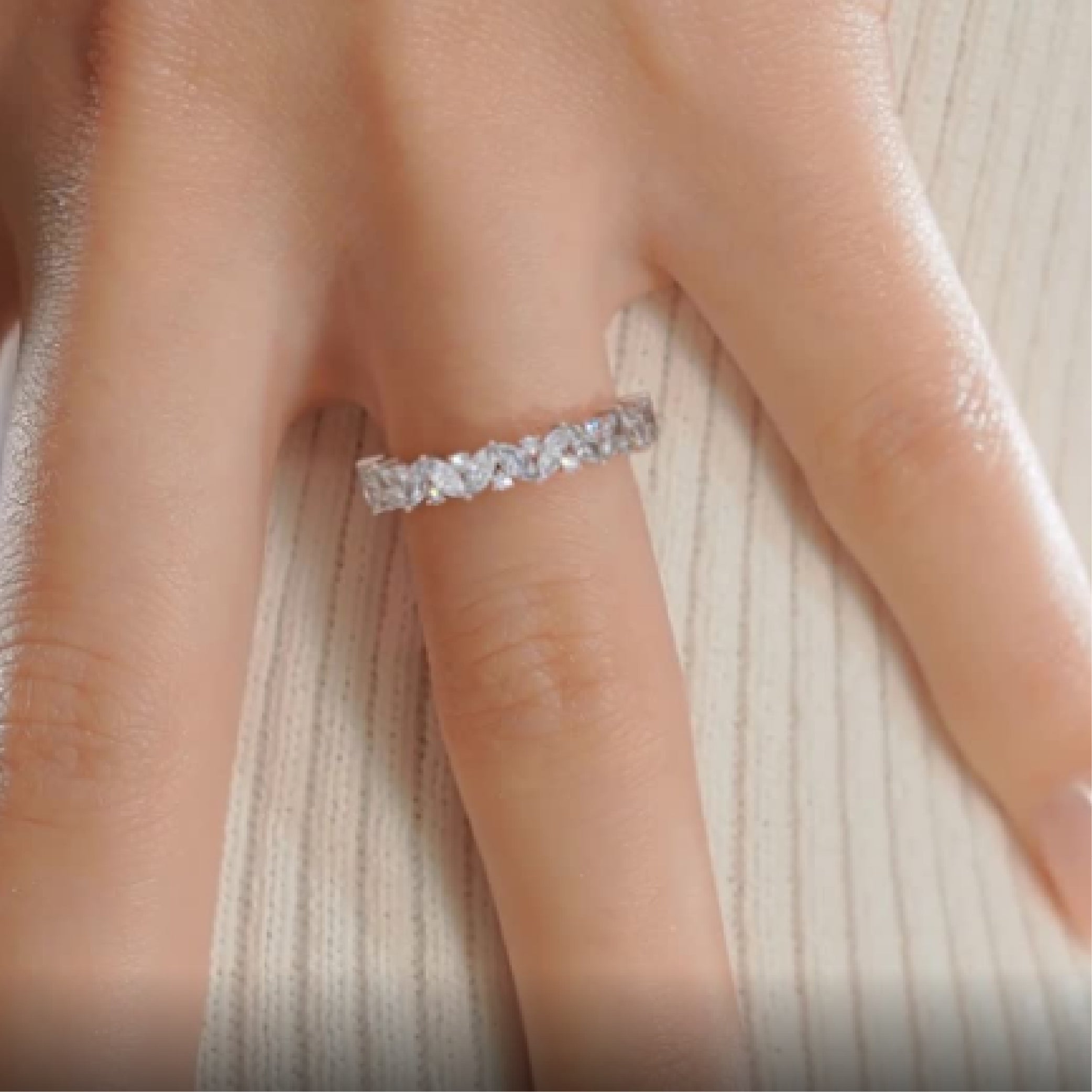 Regina Lab Grown Diamond Wedding Ring (0.85 Carat) -14K Rose Gold、mySite、hinf8tx79