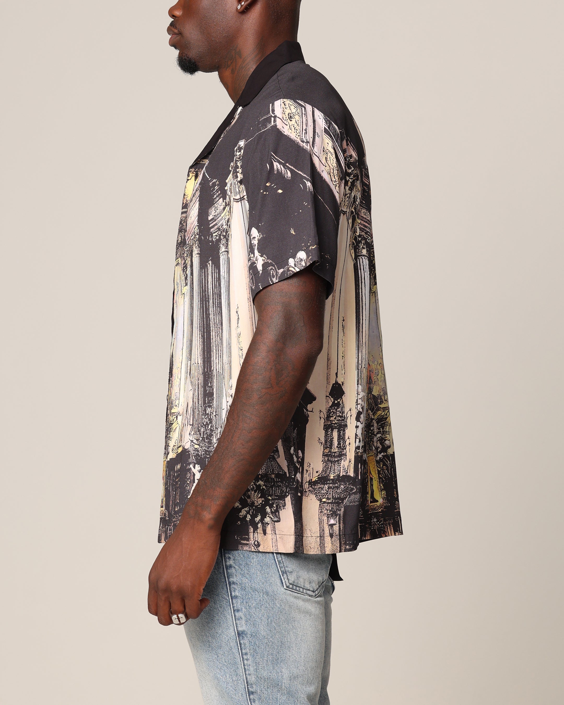 Saint Morta Divine Reverence Button Up Shirt Multi、mySite、zt4zffjzw