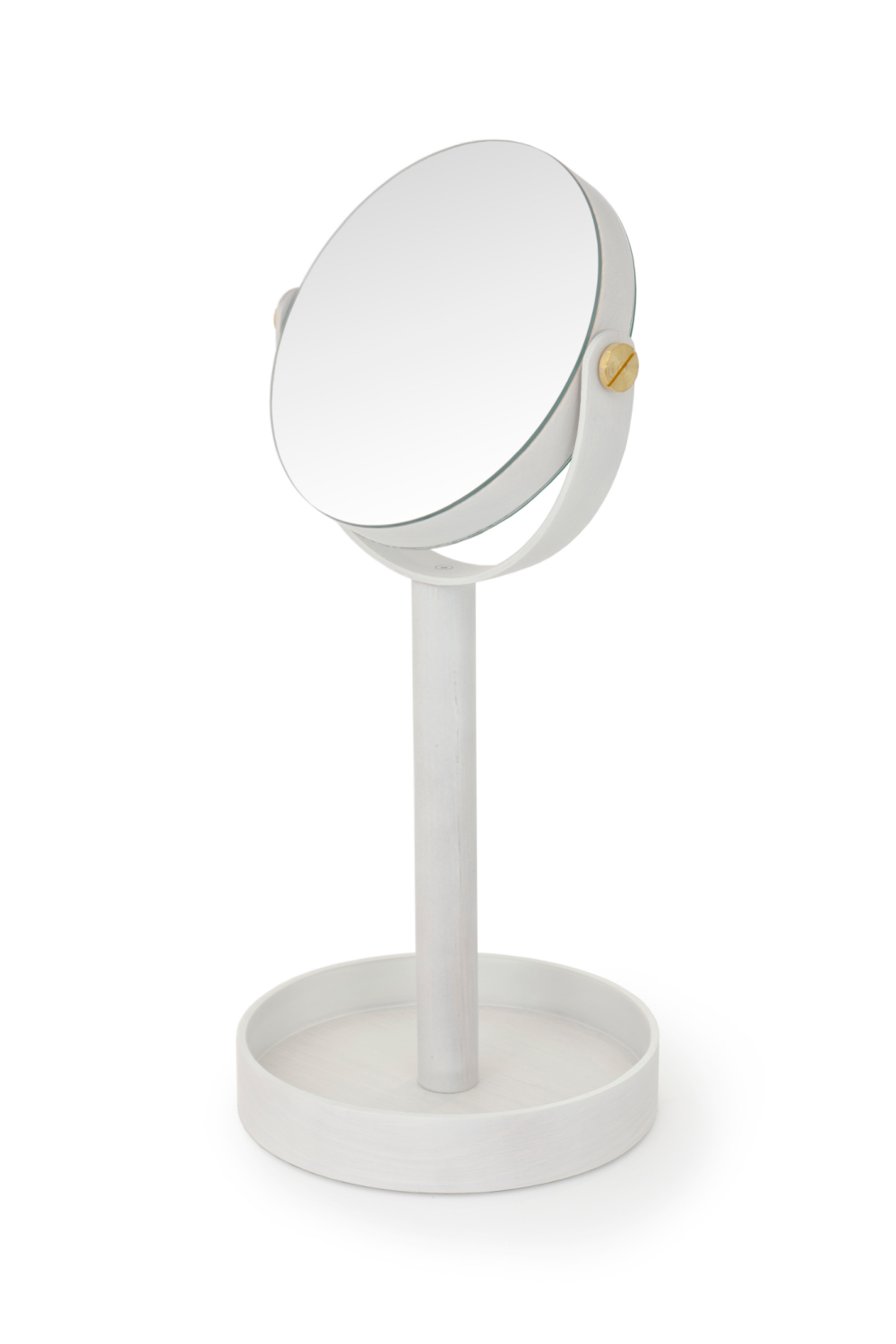 Oak Double Face Mirror with Storage Tray | Wireworks Close-up、mySite、neckold