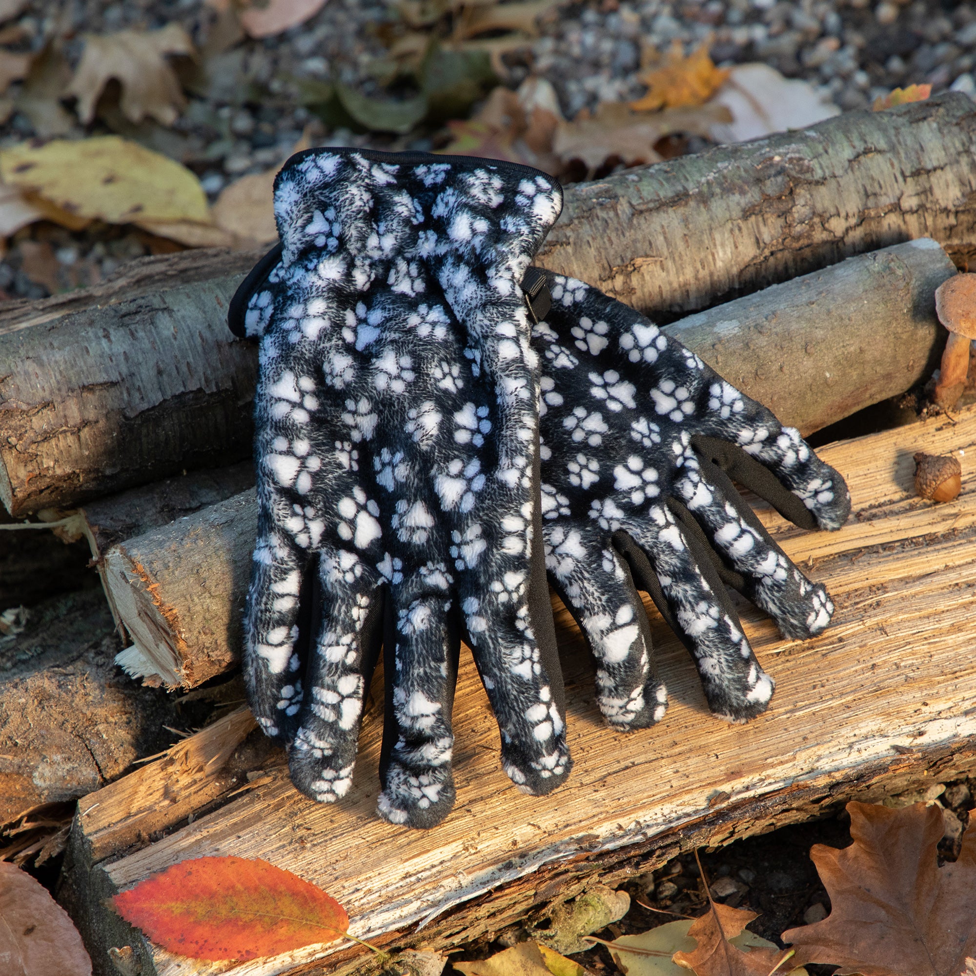 Super Cozy Paw Print Touch Screen Gloves、mySite、camillekostekn