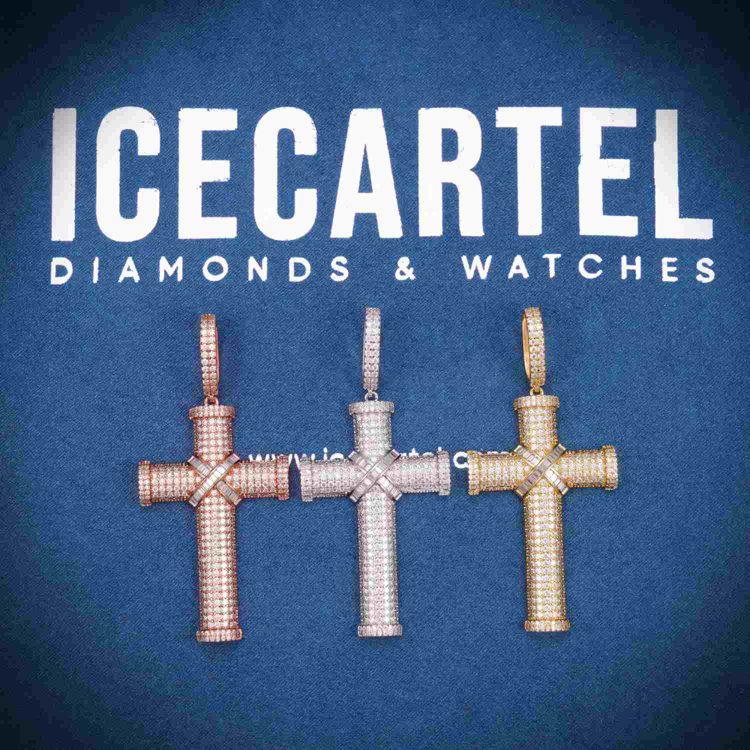 Moissanite X Cross Pendant 14K Gold、mySite、hinf8tx79