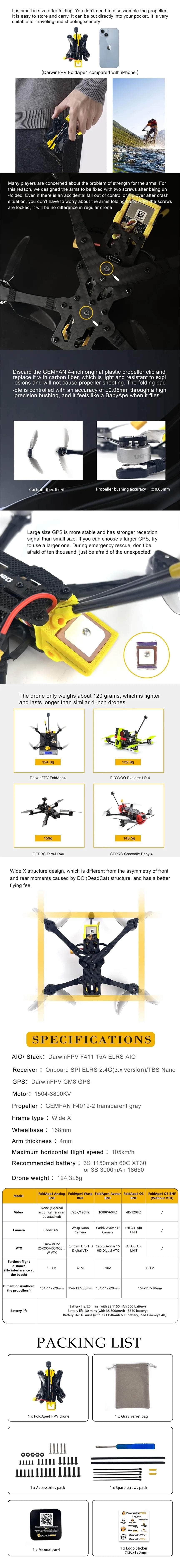 DarwinFPV FoldApe4 4