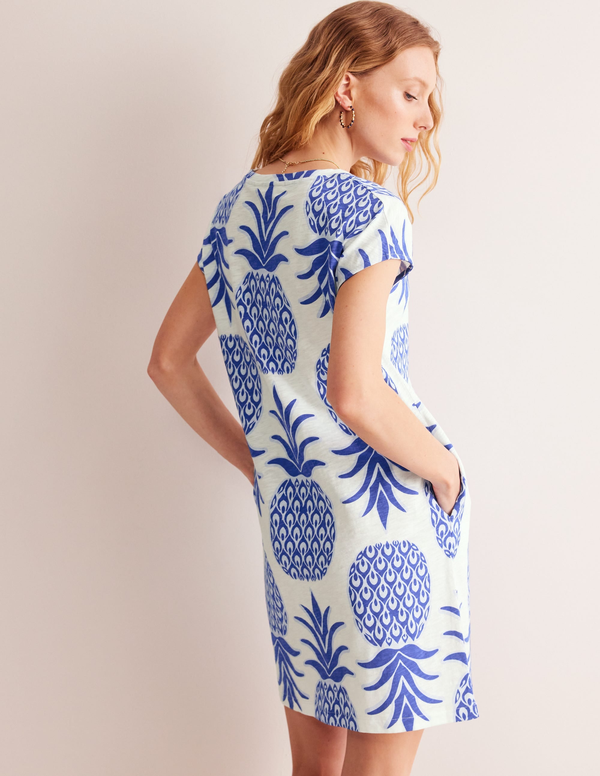  Leah Jersey T-shirt Dress-Surf The Web, Pineapple Pop、mySite、ashleygrahame