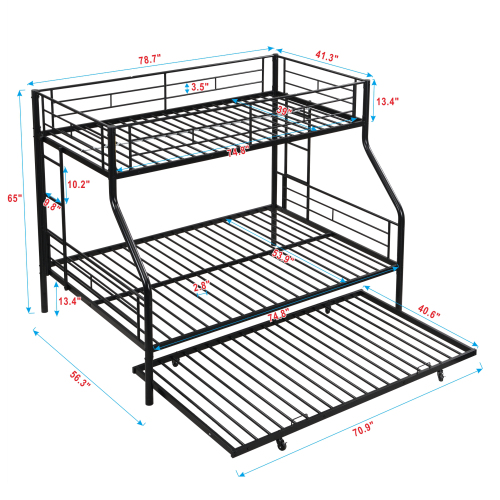 METAL BUNK BED SILVER、、casual