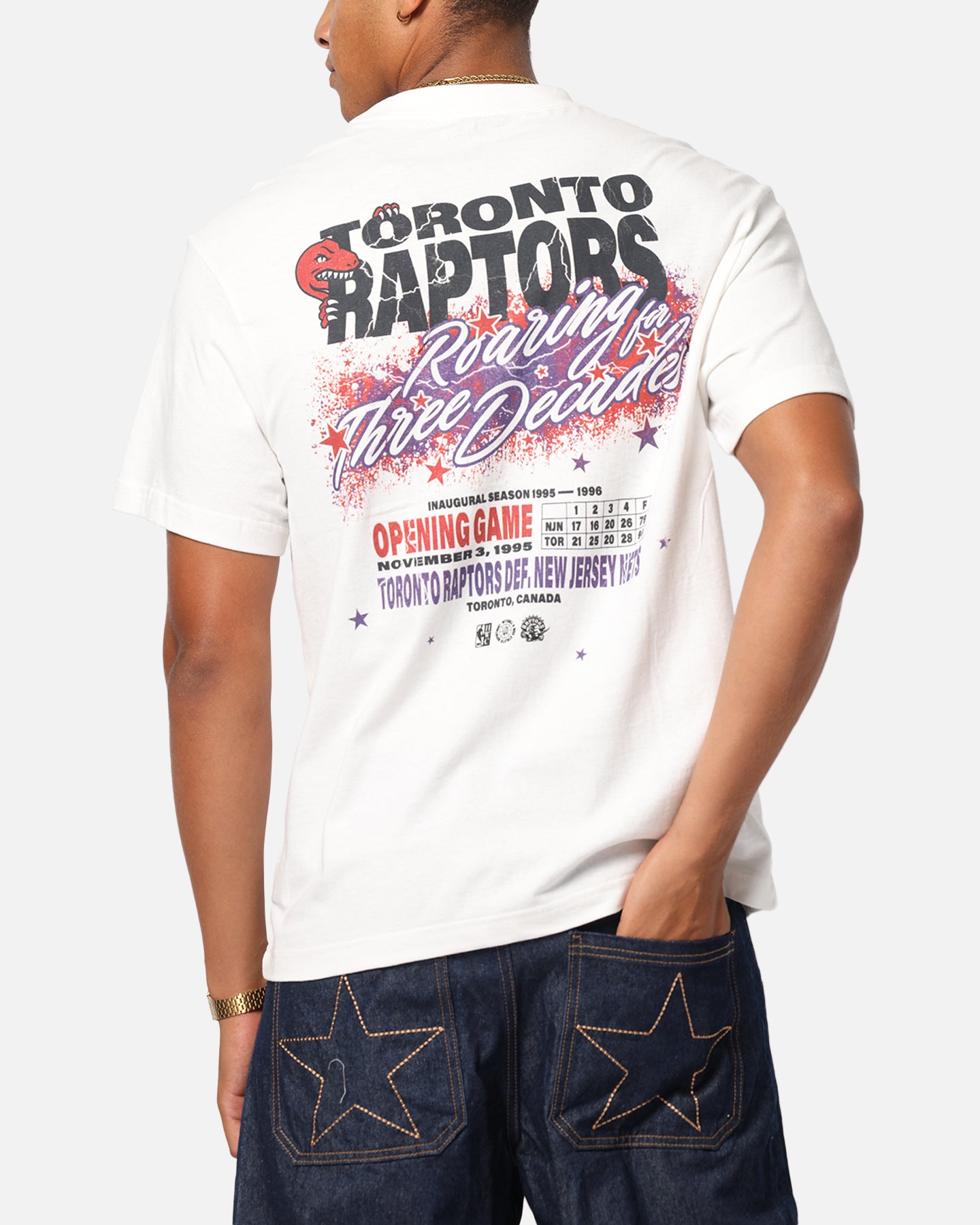 Mitchell & Ness Toronto Raptors Three Decades T-Shirt Vintage White、mySite、zt4zffjzw