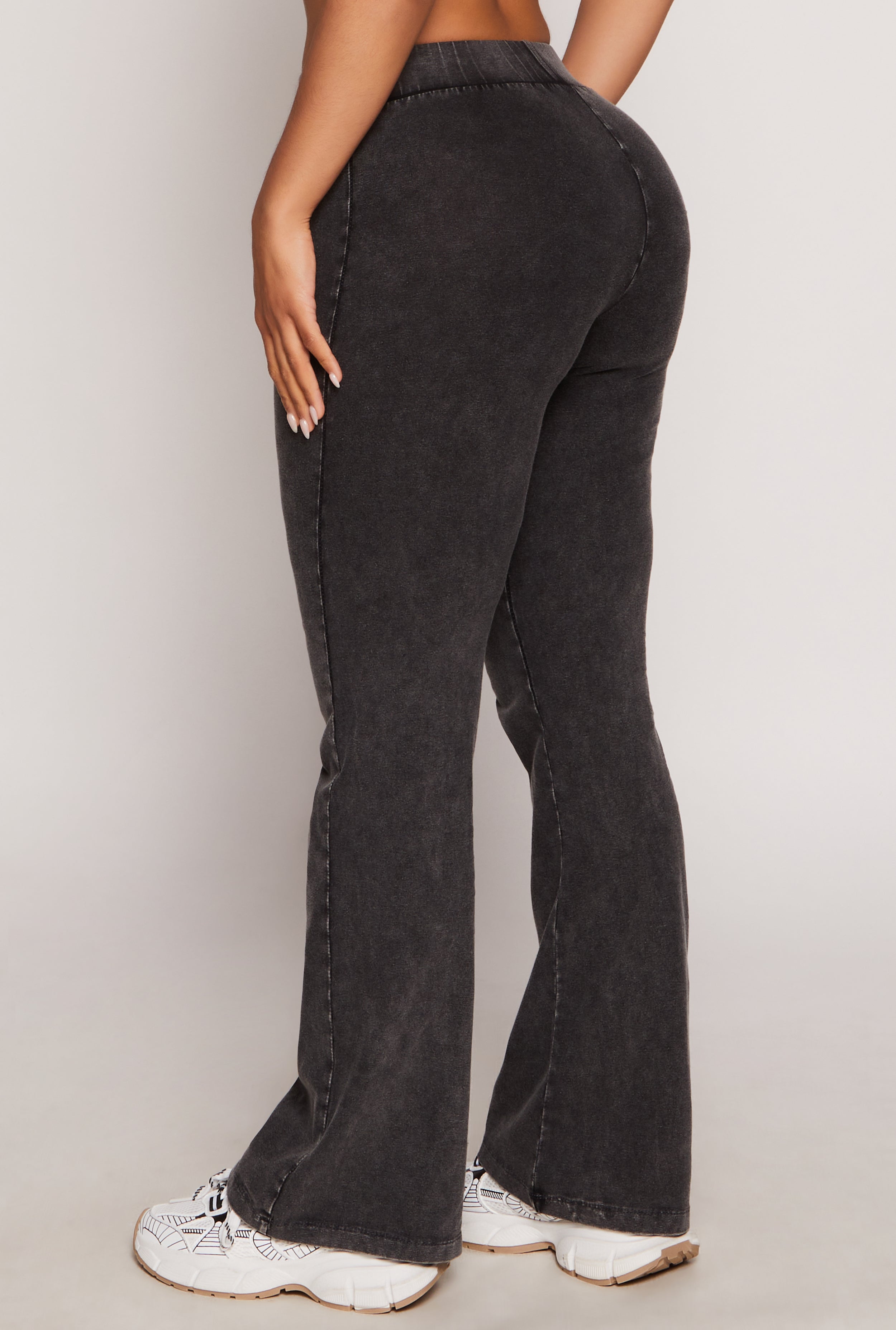 Acid Wash Boot Cut Pants、mySite、camillekostekn