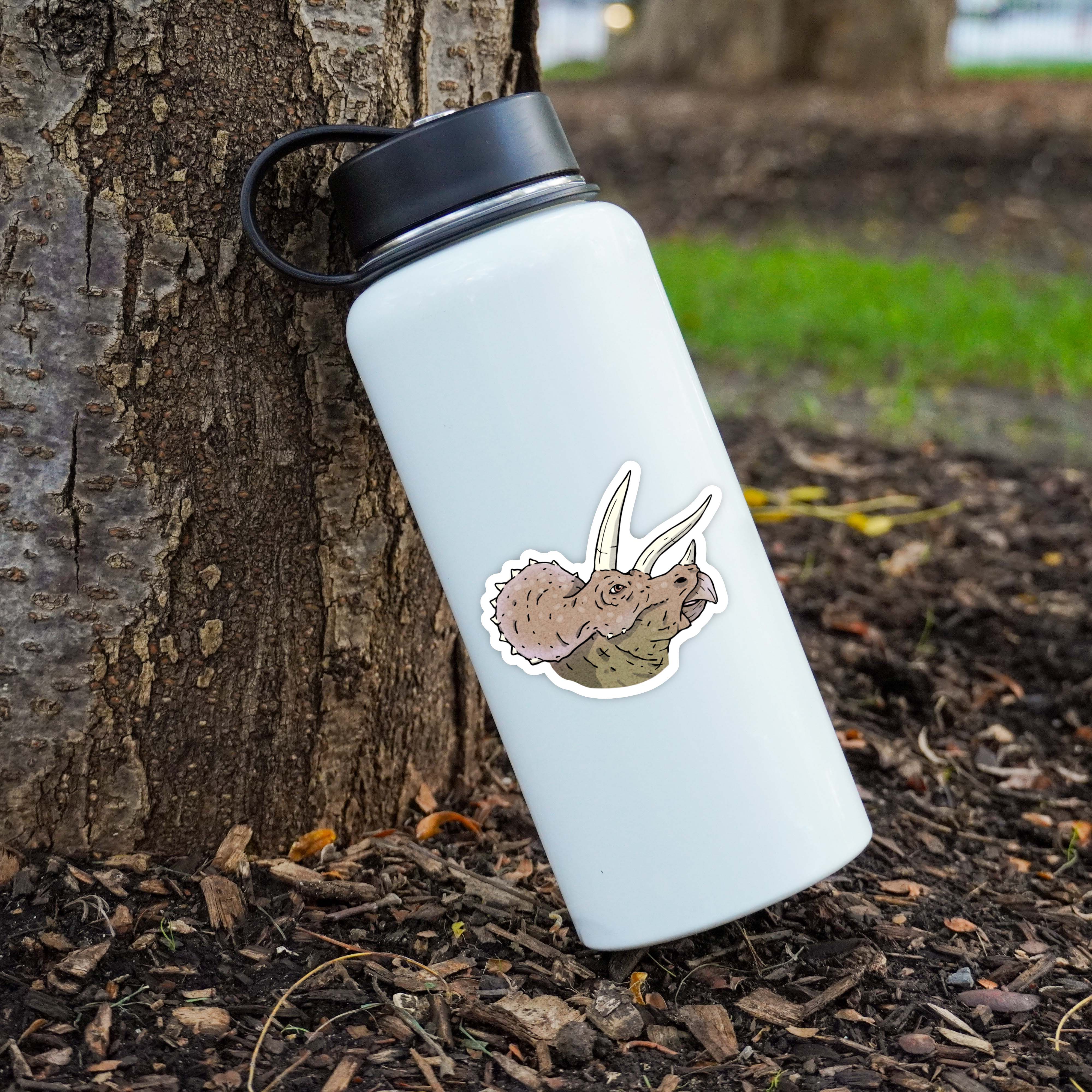  Triceratops Dinosaur Sticker、mySite、ghnorth