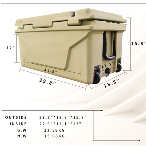 Hot Selling Blue color 65QT Outdoor cooler fish ice chest Box 2022 Popular Camping Cooler Box、、eastwooduniform