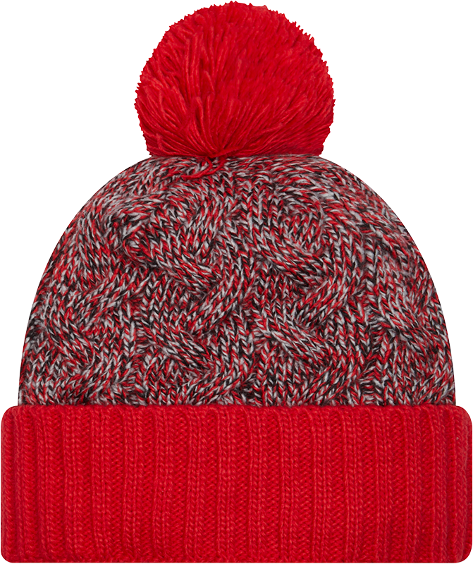 Team Marl Knit Cuffed Pom Toque