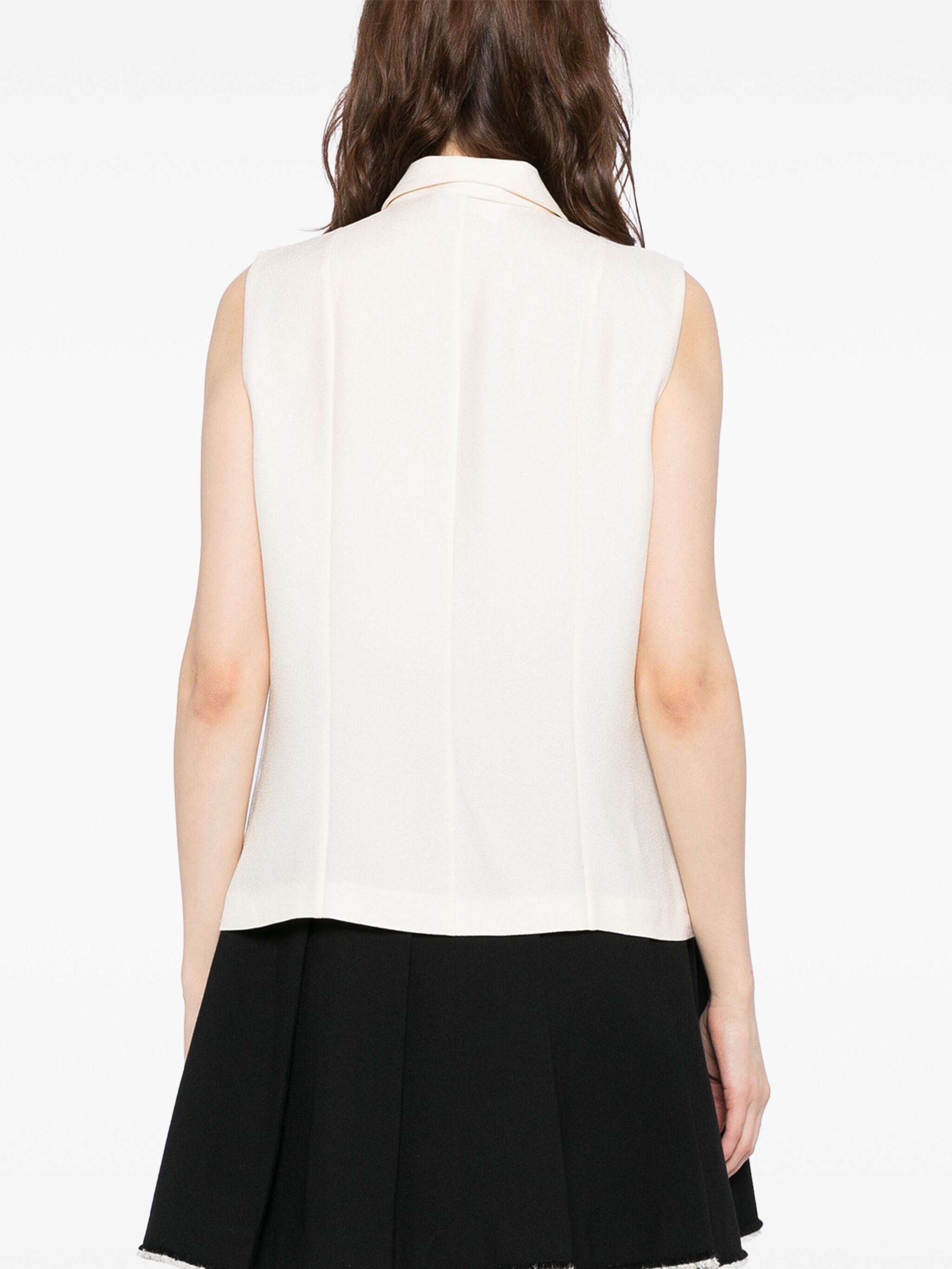 White Embellished Button-Up Shirt、mySite、garminoutage.com