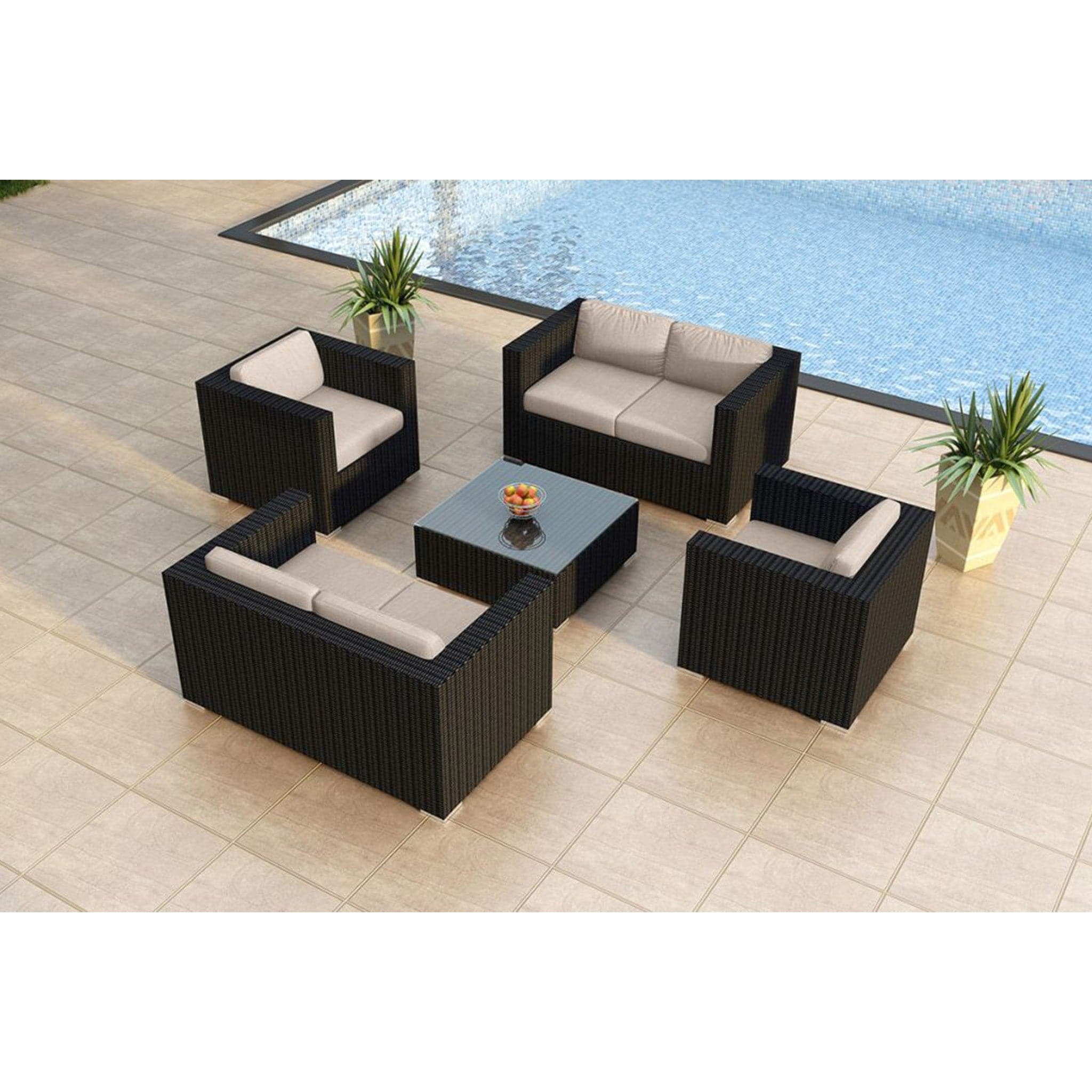 Urbana 5 Piece Double Loveseat Set、mySite、neckold