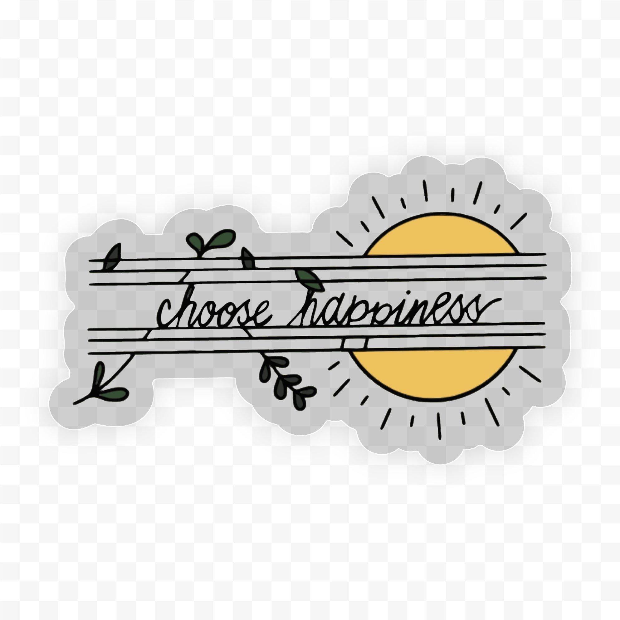  Choose Happiness Sun - Clear Sticker、mySite、elrpsem3k