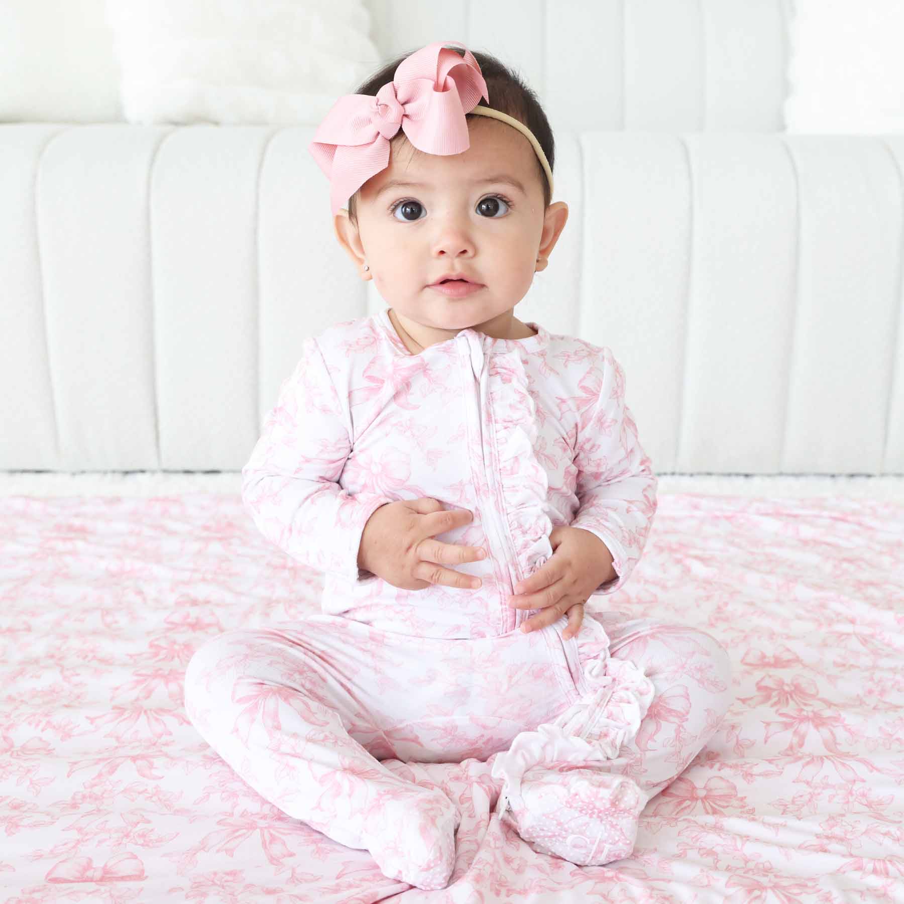  Girl Ruffle Zipper Footies | Best Sellers、mySite、layawaytickets