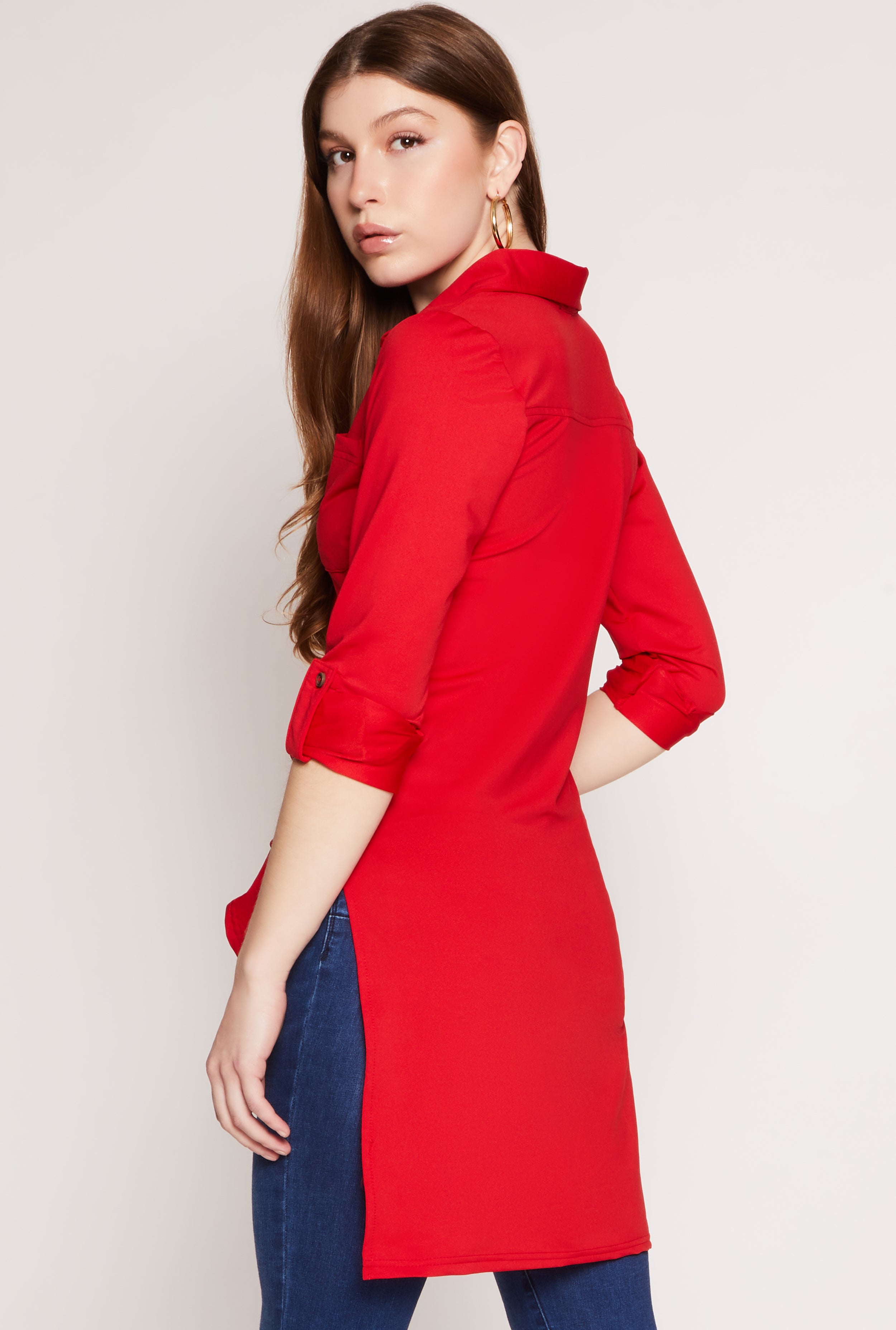 Tie Button Front Shirt、mySite、camillekostekn