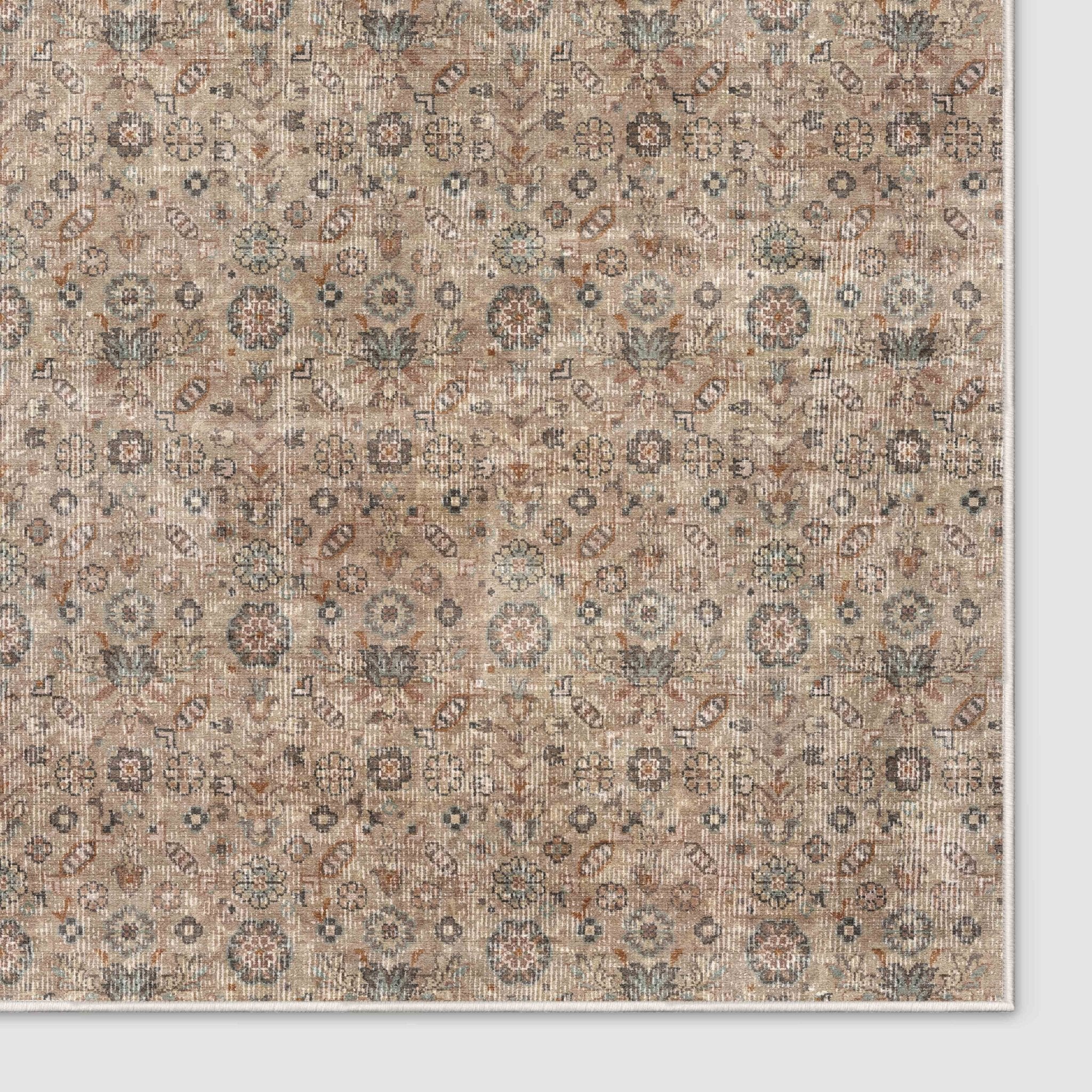 Hilda Vintage Custom Rug - Flat-Pile, Personalized Sizes, Easy Maintenance、mySite、gigharbornorthrealestate
