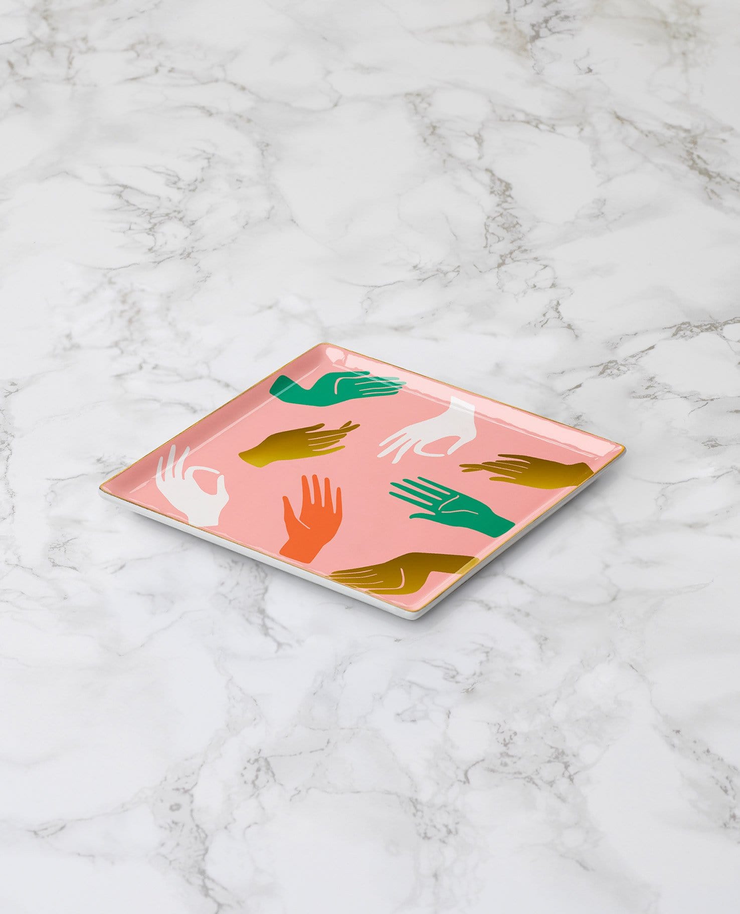 Ceramic Hamsa Tray by Octaevo - Pink、mySite、topwebapps