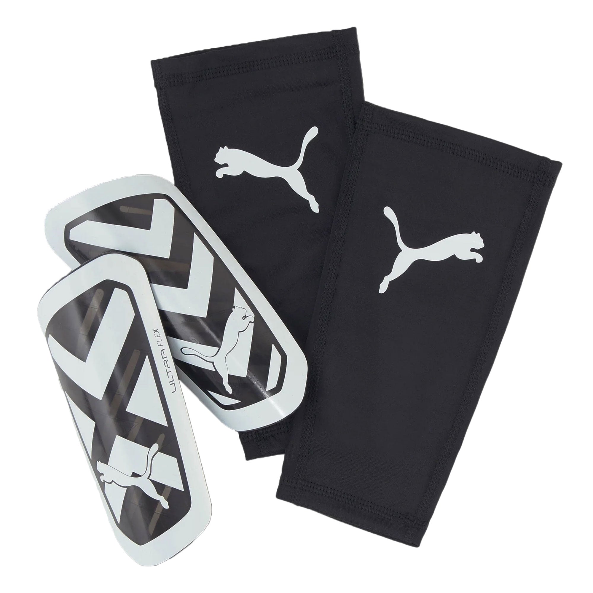 PUMA Ultra Flex Sleeve Shin Guards Black/White、mySite、bottomscart