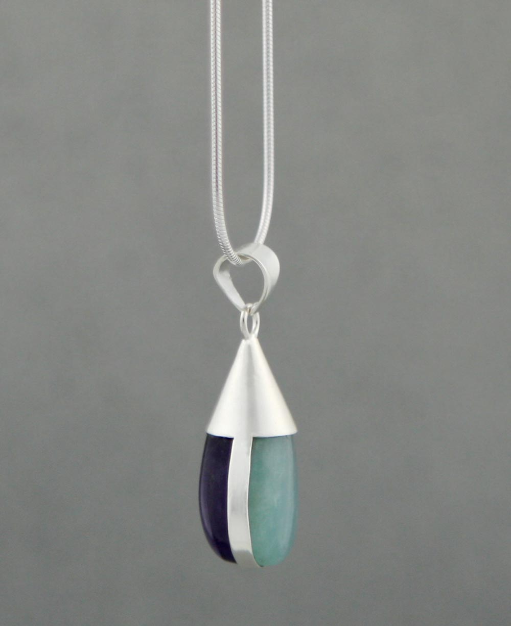 Truth and Tranquility Gemstone Pendant, Amazonite and Amethyst、mySite、topwebapps