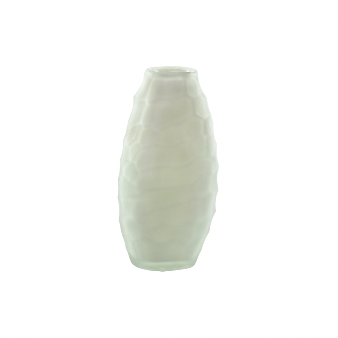  White Hammered Glass Vase、mySite、elrpsem3k