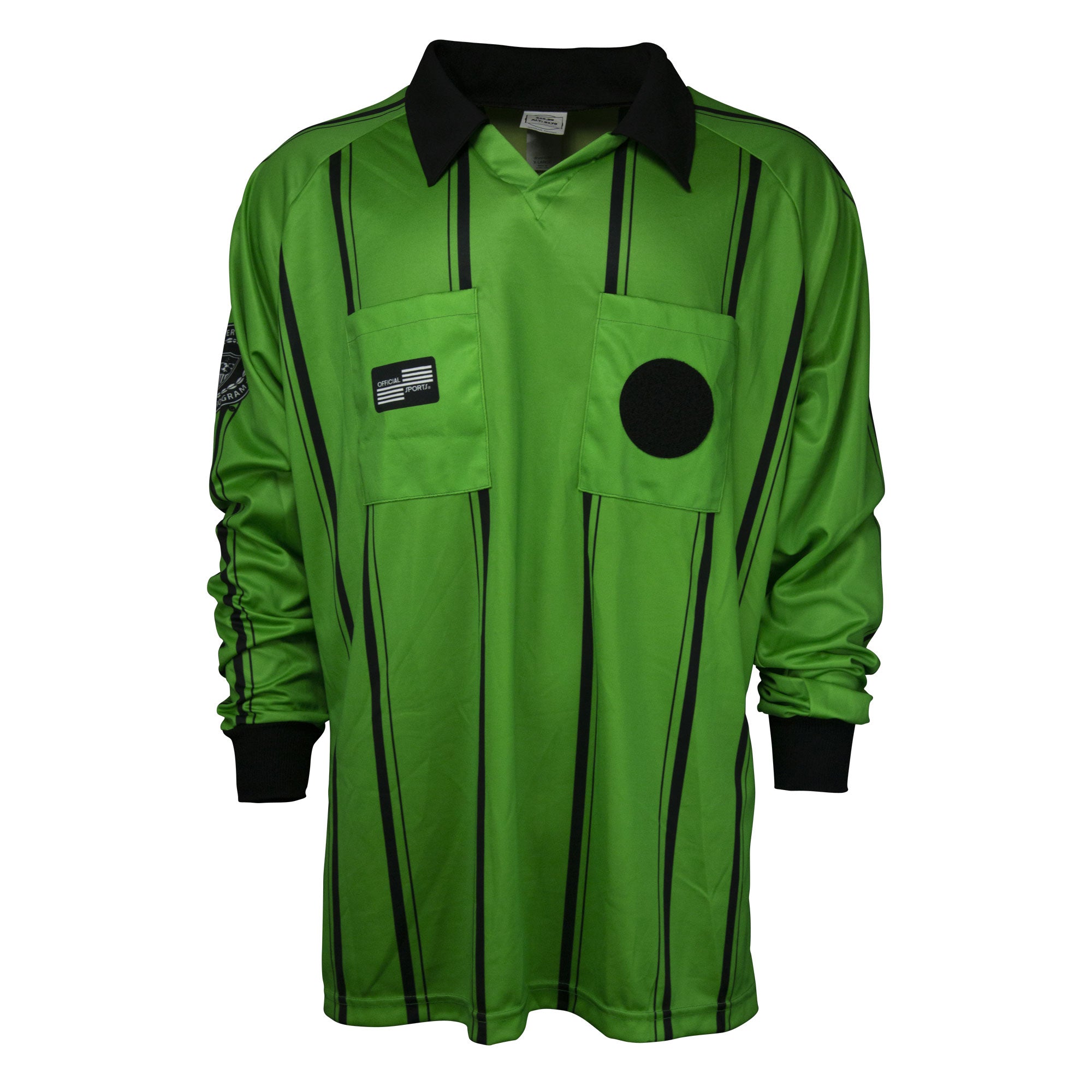 Official Sports Men's USSF Economy Long Sleeve Shirt Green/Black、mySite、noshort