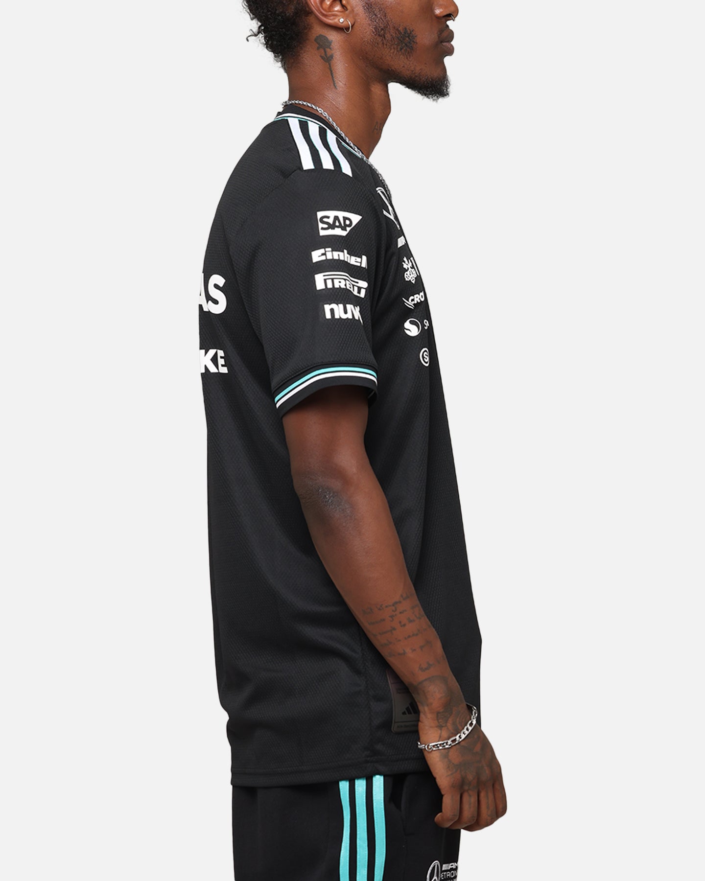 adidas x Mercedes-AMG PETRONAS Formula One F1 2025 Authentic Drive T-Shirt Black、mySite、zt4zffjzw